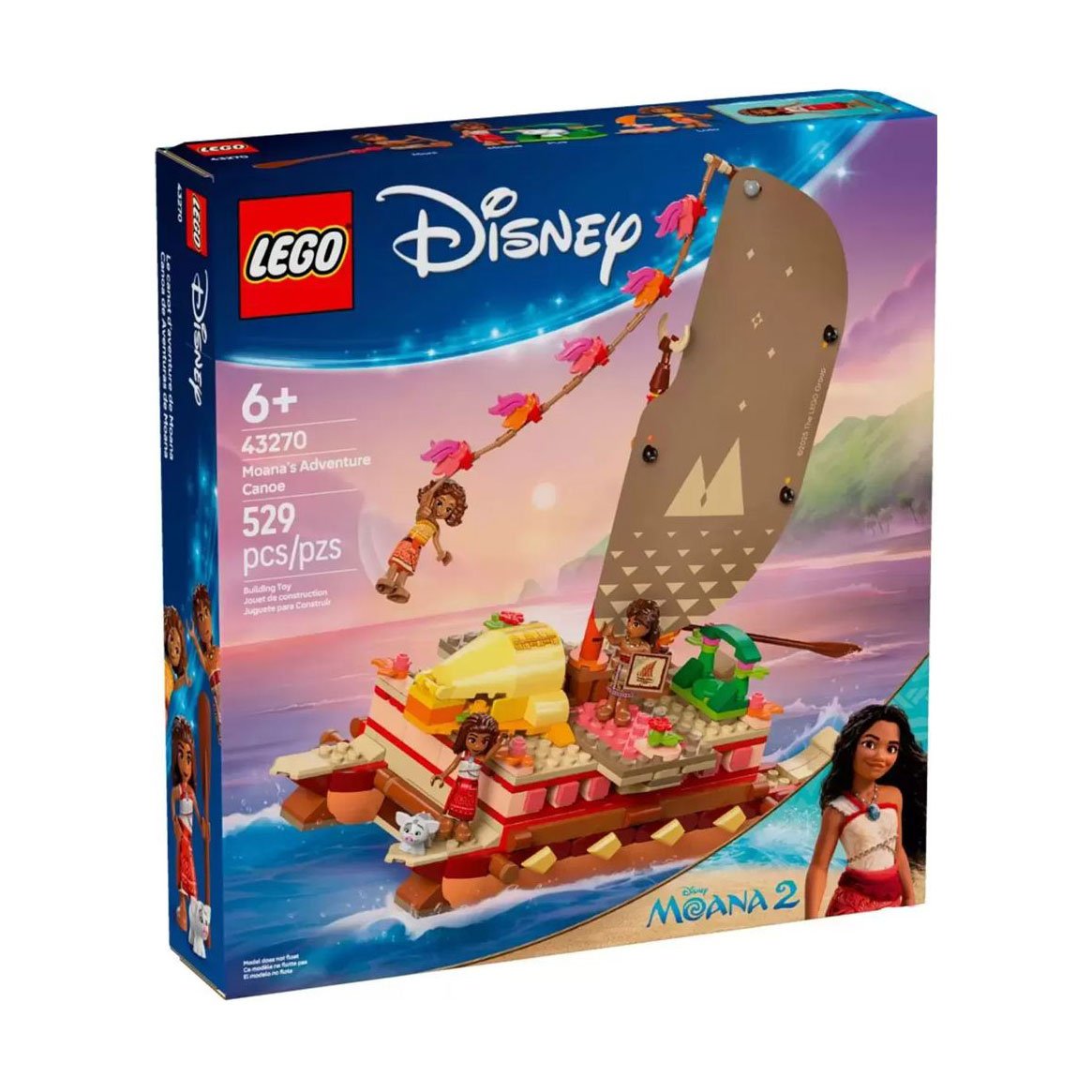 

Конструктор LEGO Disney Princess Пригодницьке каное Ваяни, 529 деталей, від 6 років (43270)