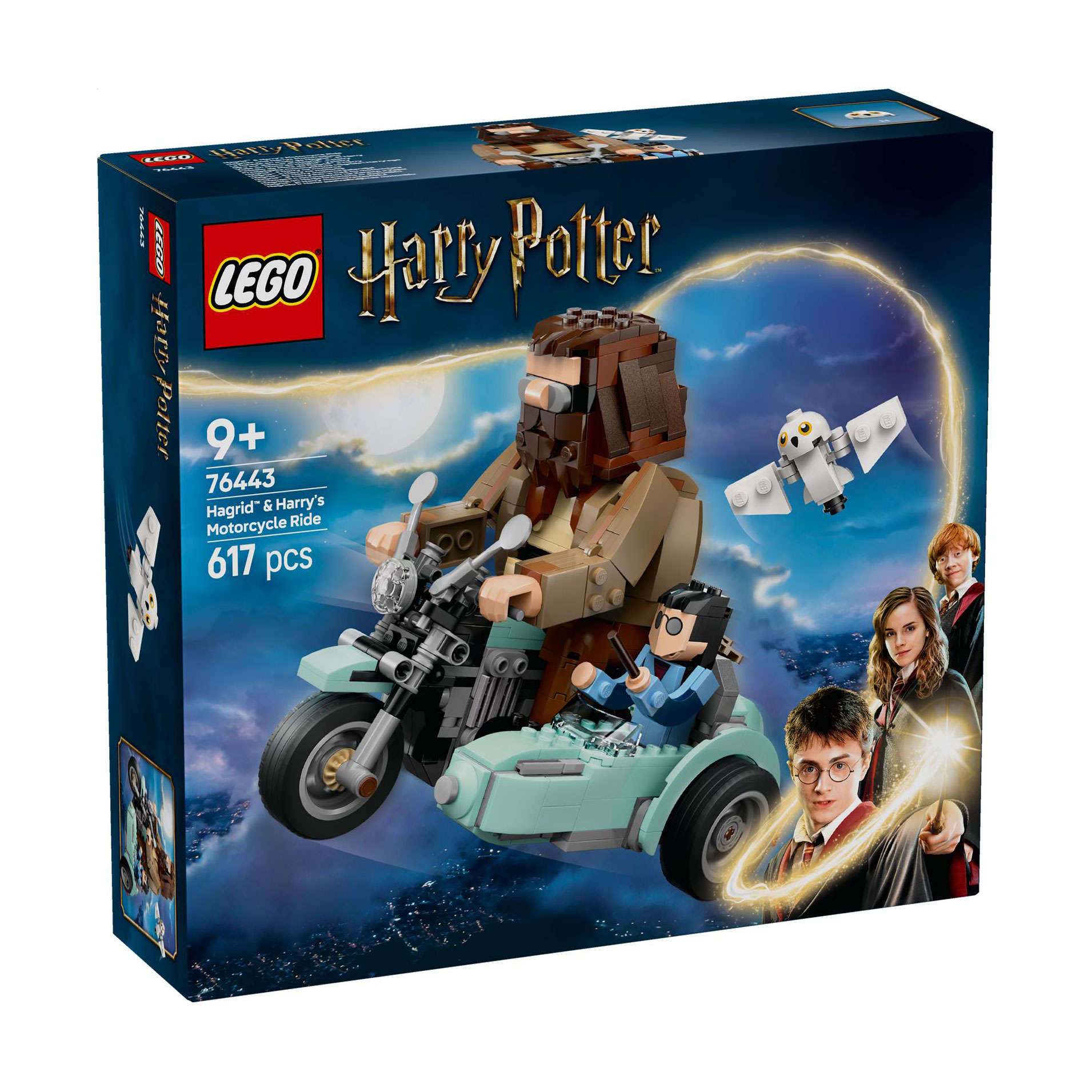 Конструктор LEGO Harry Potter Поїздка Геґріда й Гаррі на мотоциклі, 617 деталей, від 9 років (76443)
