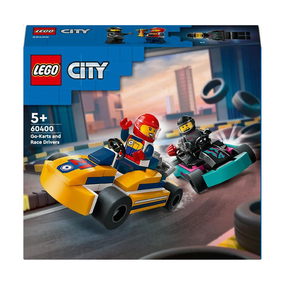 

Конструктор LEGO City Картинг і гонщики, 99 деталей, від 5 років (60400)