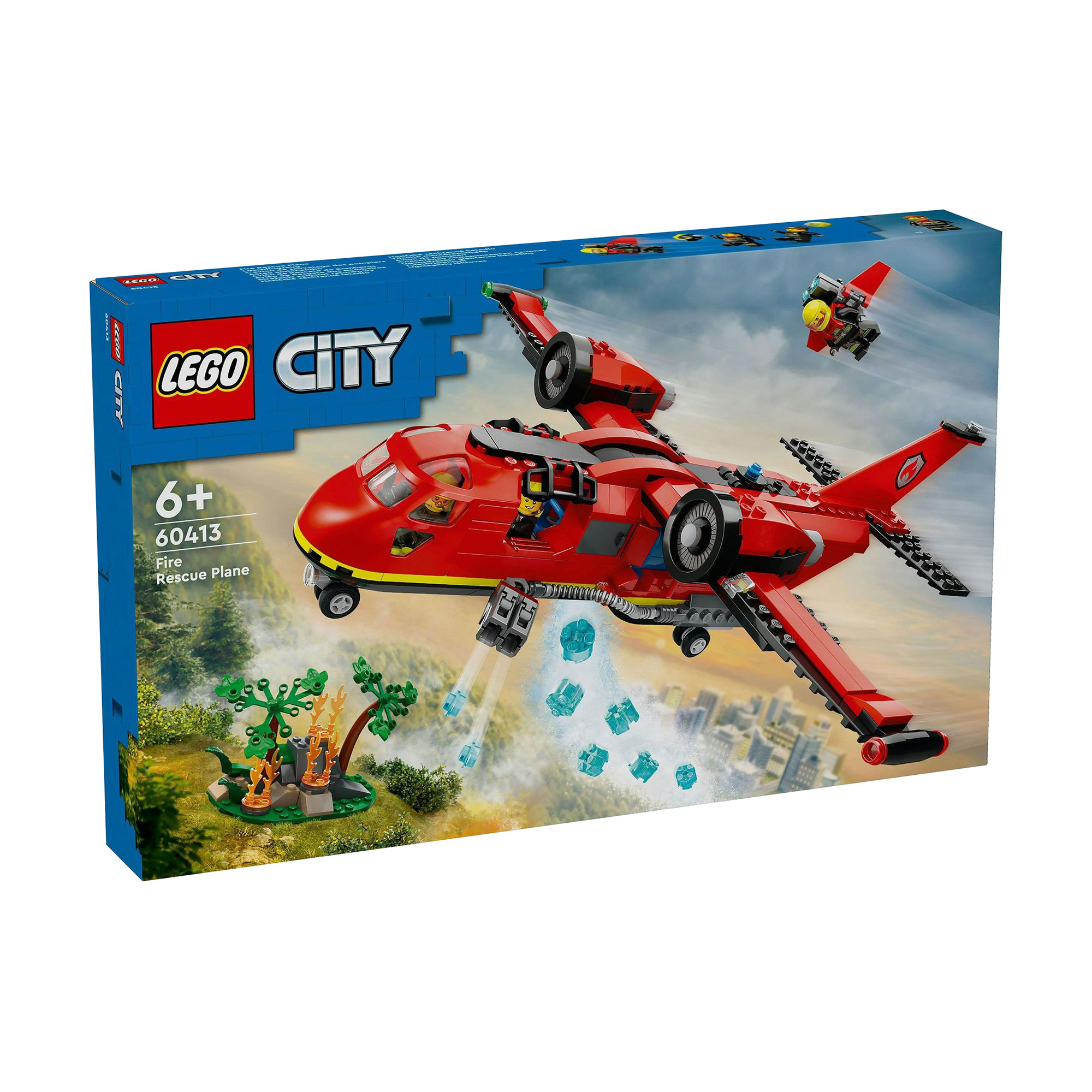 

Конструктор LEGO City Пожежний рятувальний літак, 478 деталей, від 6 років (60413)