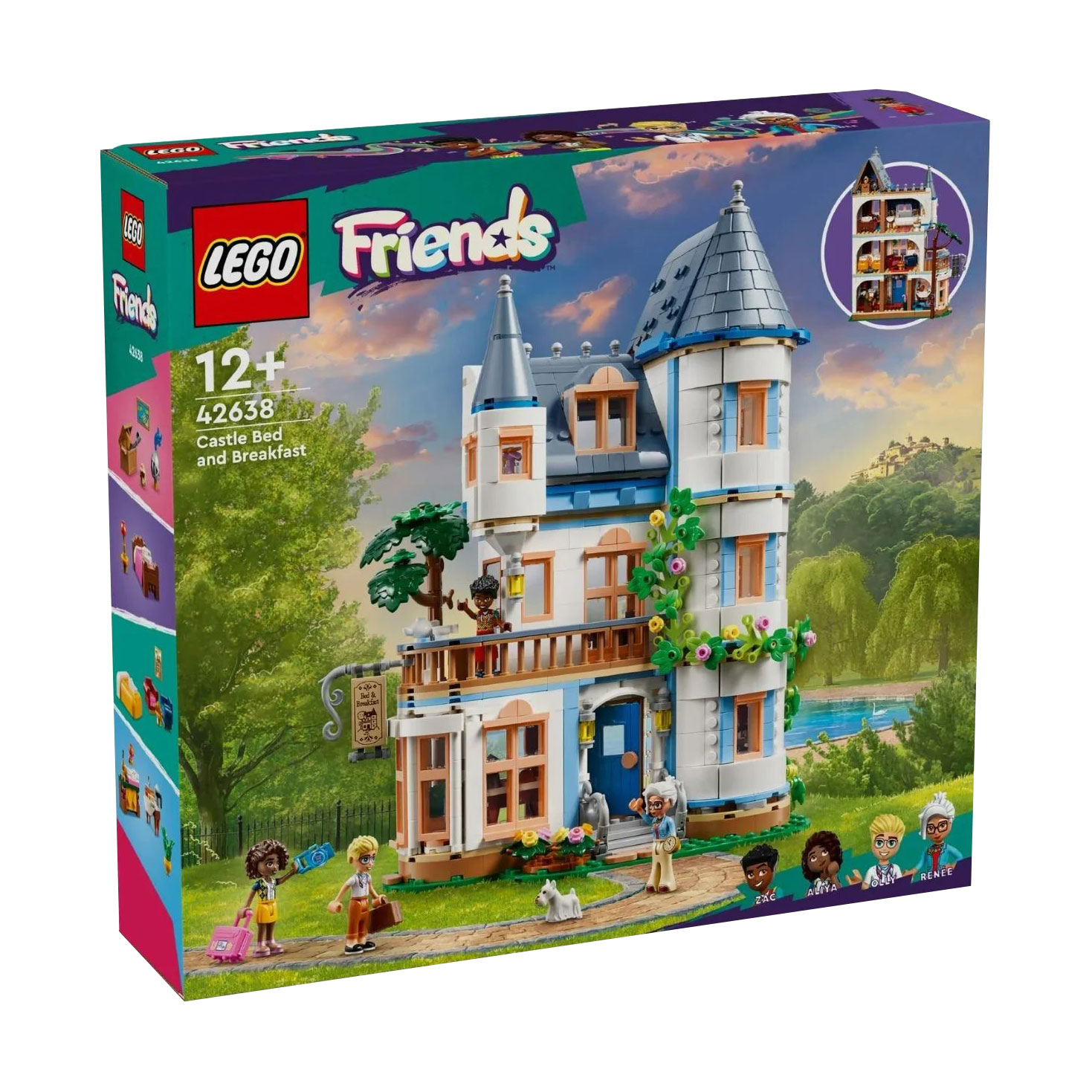 

Конструктор LEGO Friends Замковий готель Ночівля і сніданок, 1311 деталей, від 12 років (42638)