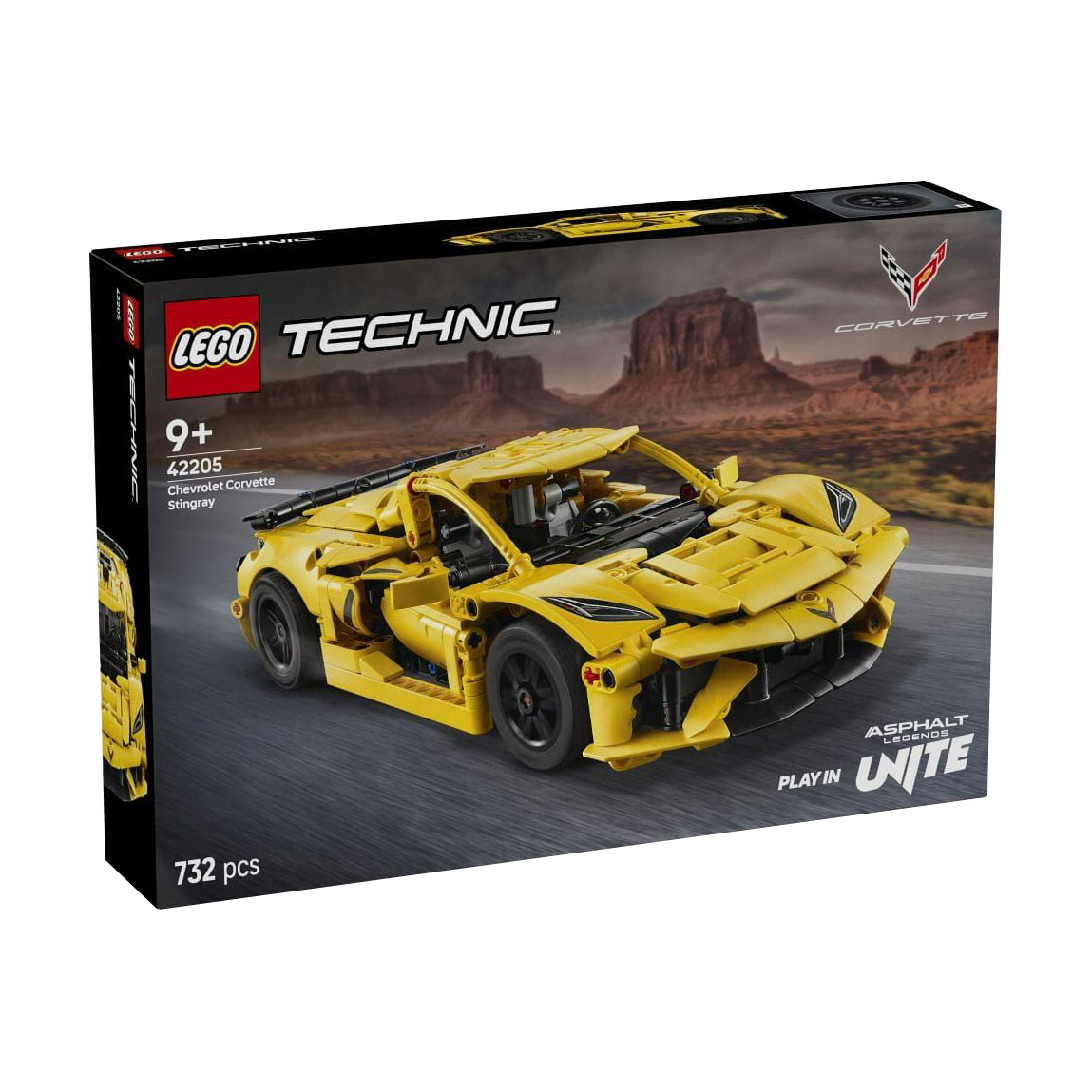

Конструктор LEGO Technic Chevrolet Corvette Stingray, 732 деталі, від 9 років (42205)