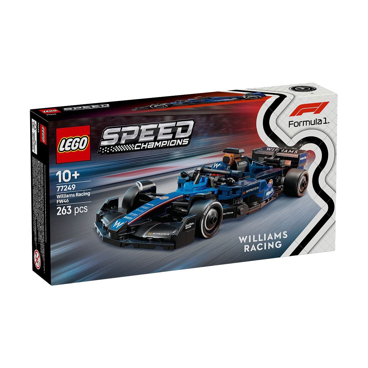 

Конструктор LEGO Speed Champions Автомобіль для перегонів F1 Williams Racing FW46, 263 деталі, від 10 років (77249)
