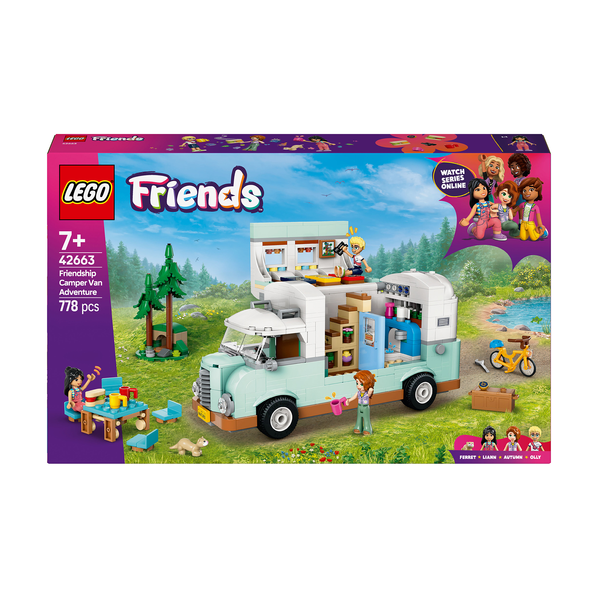 

Конструктор LEGO Friends Пригоди на фургоні дружби, 778 деталей, від 7 років (42663)