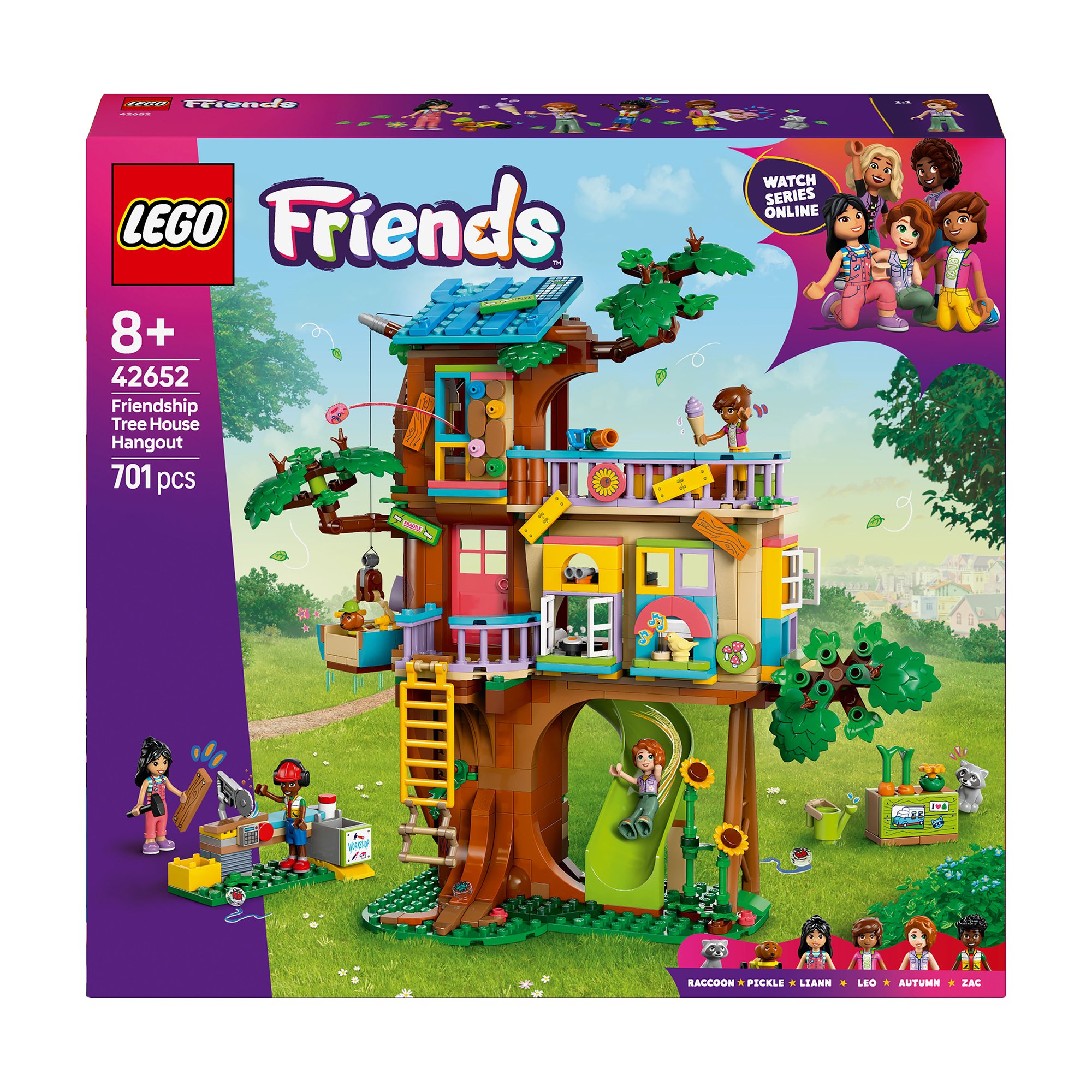 

Конструктор LEGO Friends Тусовка у будиночку дружби на дереві, 701 деталь, від 8 років (42652)