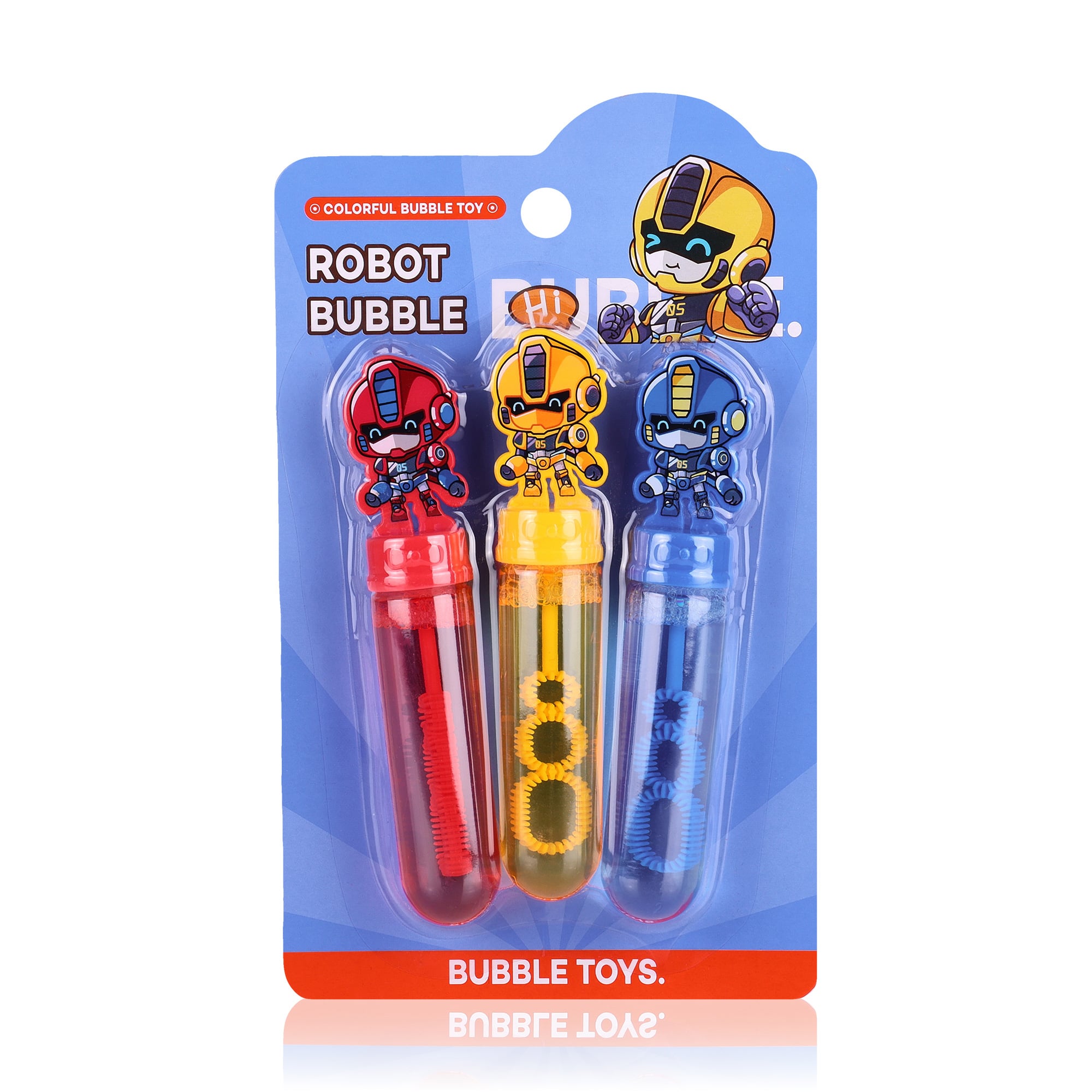 

Набір мильних бульбашок LX Робот, від 3 років, 3 шт