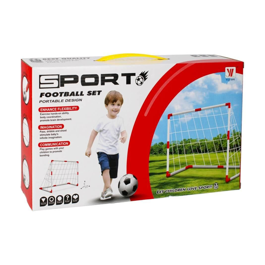 

Дитячий набір для гри у футбол YILE TOYS із воротами, від 3 років