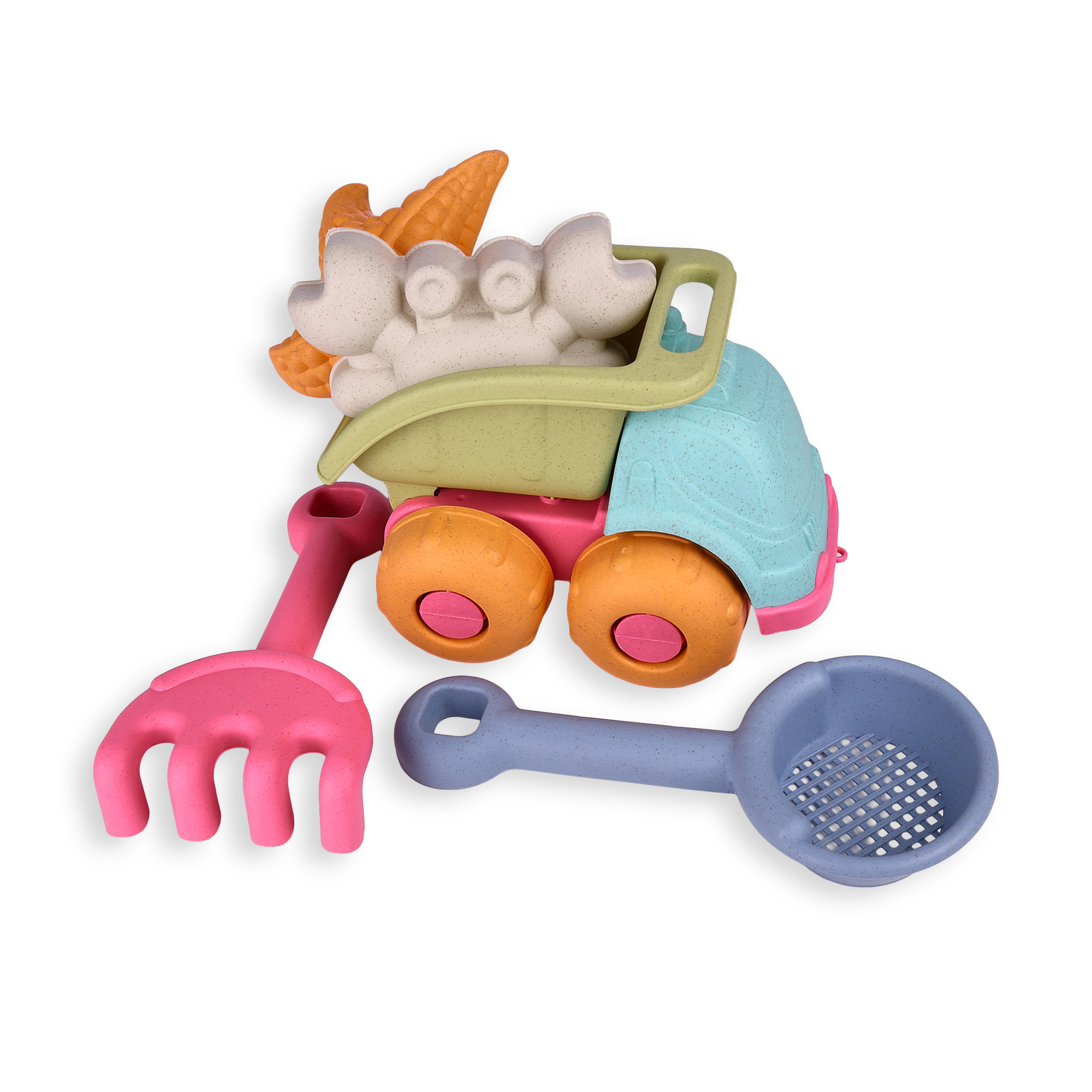 

Набір для гри з піском ranxian із самоскидом, 5 предметів, від 3 років