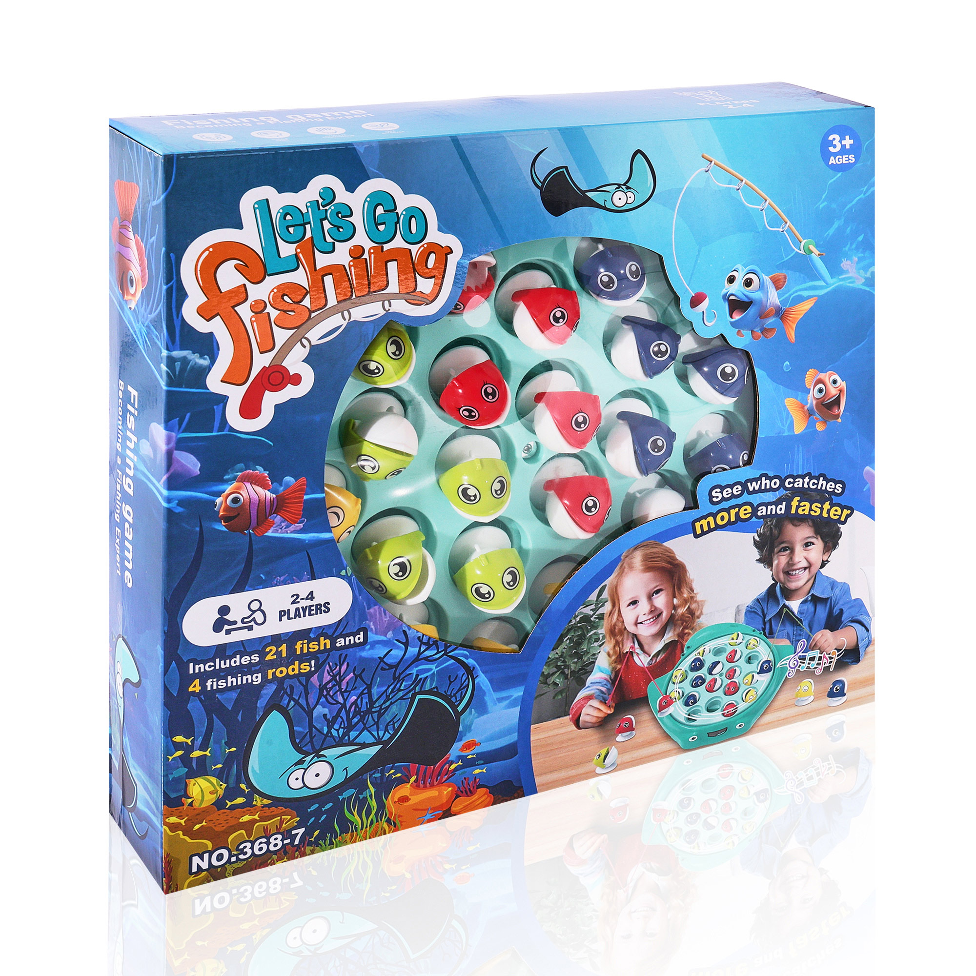 

Настільна гра рибалка Babik Впіймай мене, скат, від 3 років