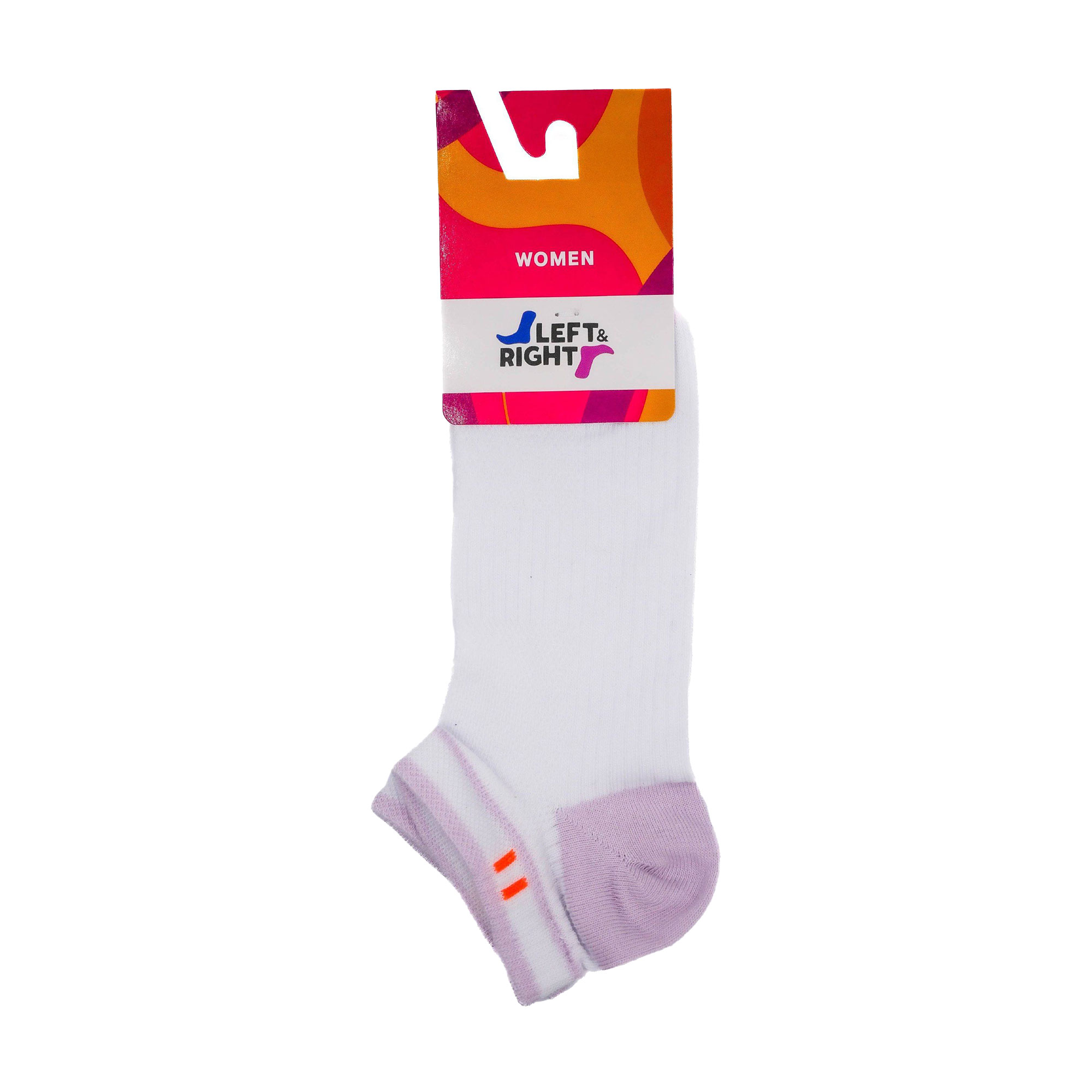 

Шкарпетки жіночі Лівий&Правий 120 короткі, 03 біло-бузкові, розмір 36-38