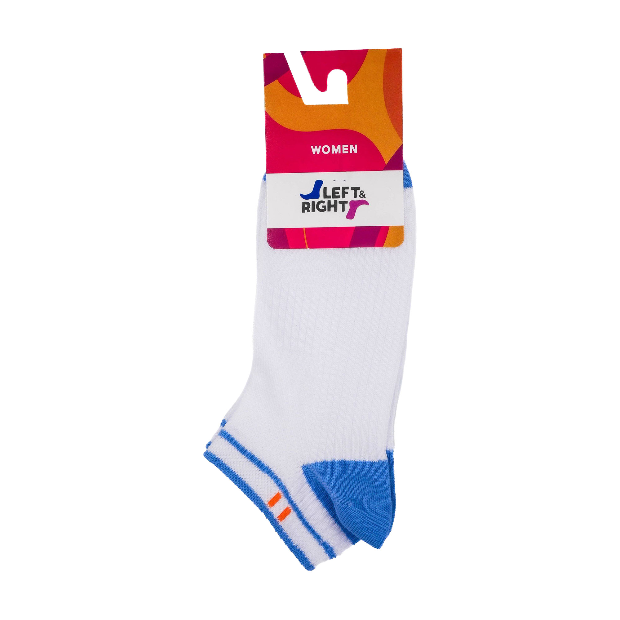 

Шкарпетки жіночі Лівий&Правий 120 короткі, 03 біло-блакитні, розмір 39-41