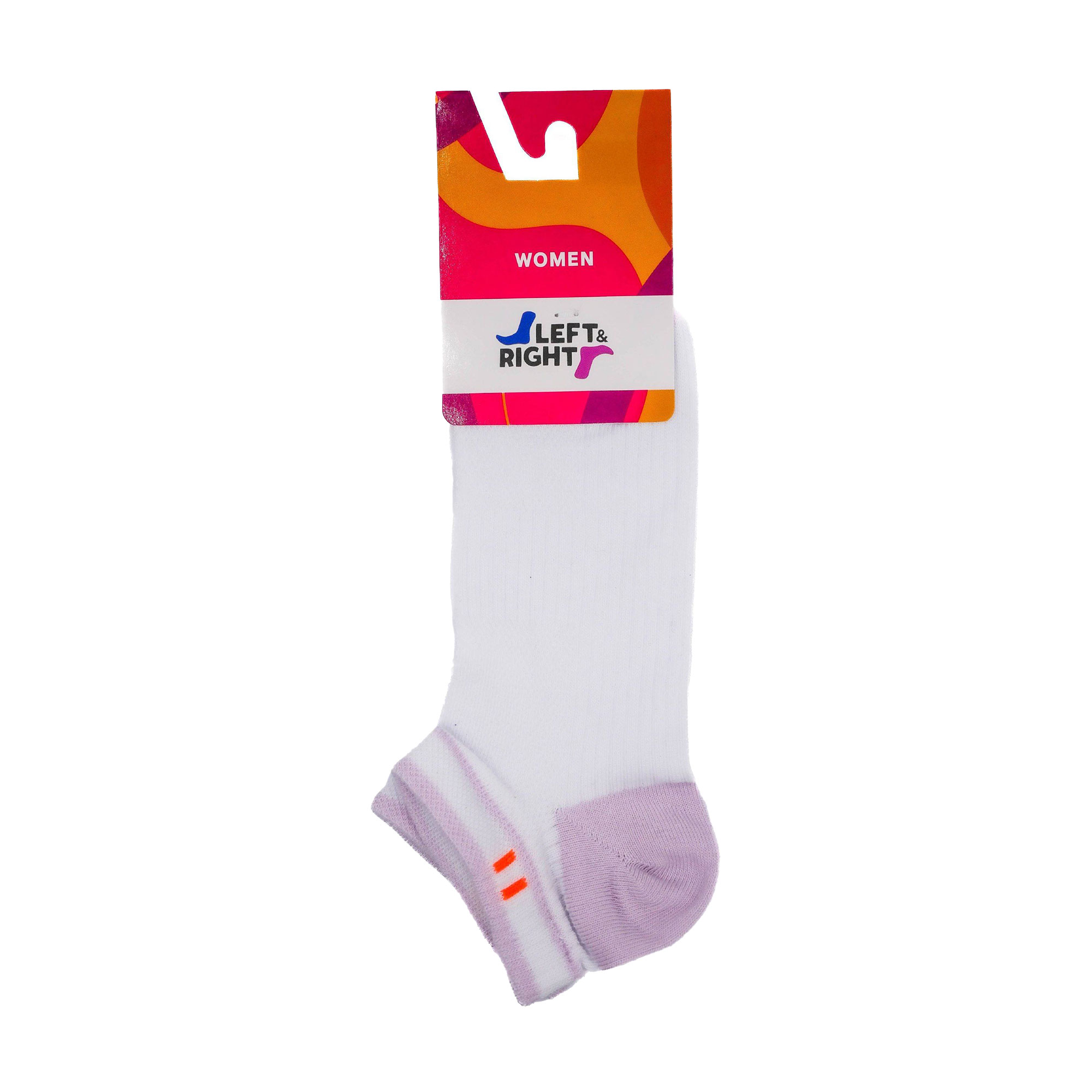 

Шкарпетки жіночі Лівий&Правий 120 короткі, 03 біло-бузкові, розмір 39-41