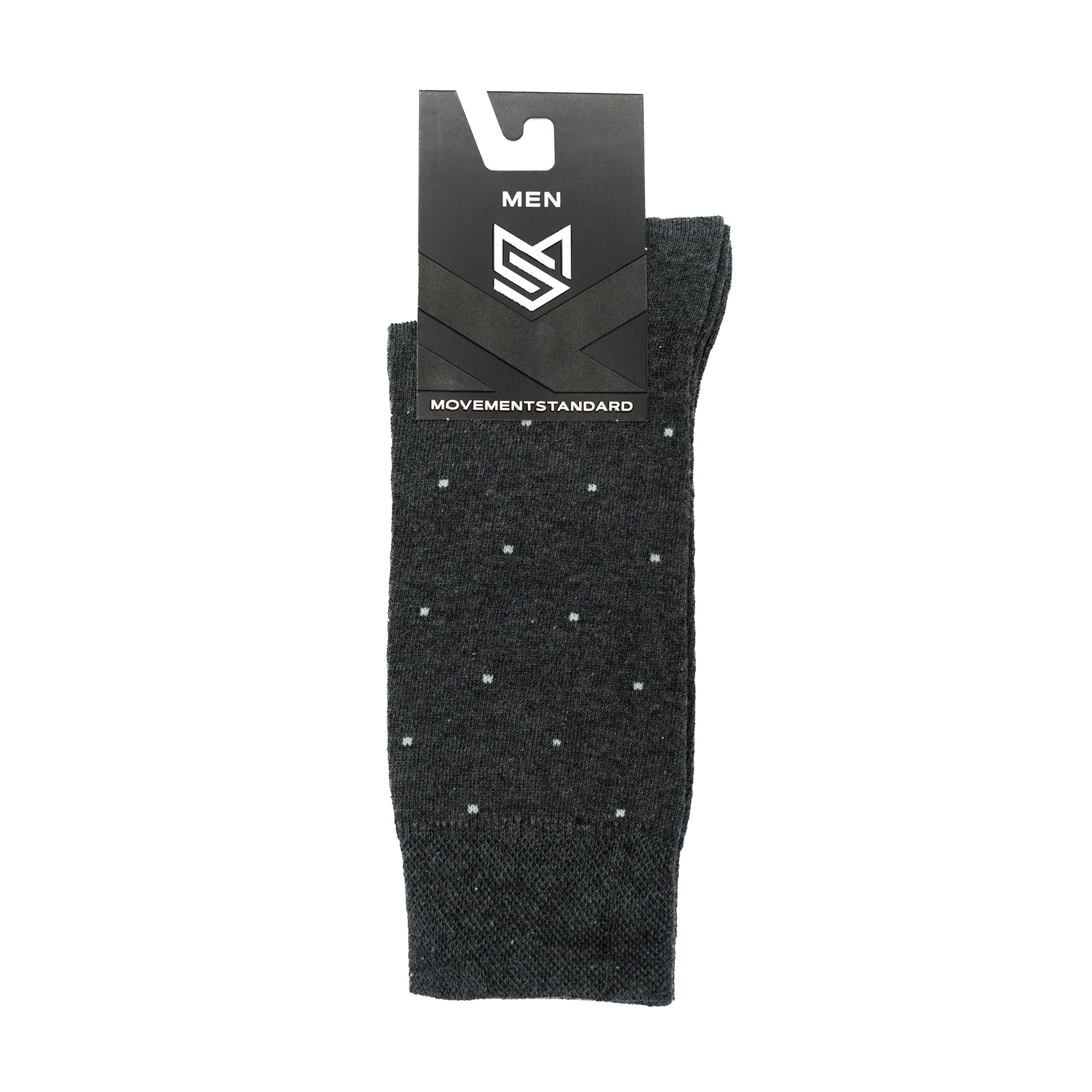 

Шкарпетки чоловічі MovementStandard MS M0201S класичні, 15 темно-сірі меланж, розмір 42-43