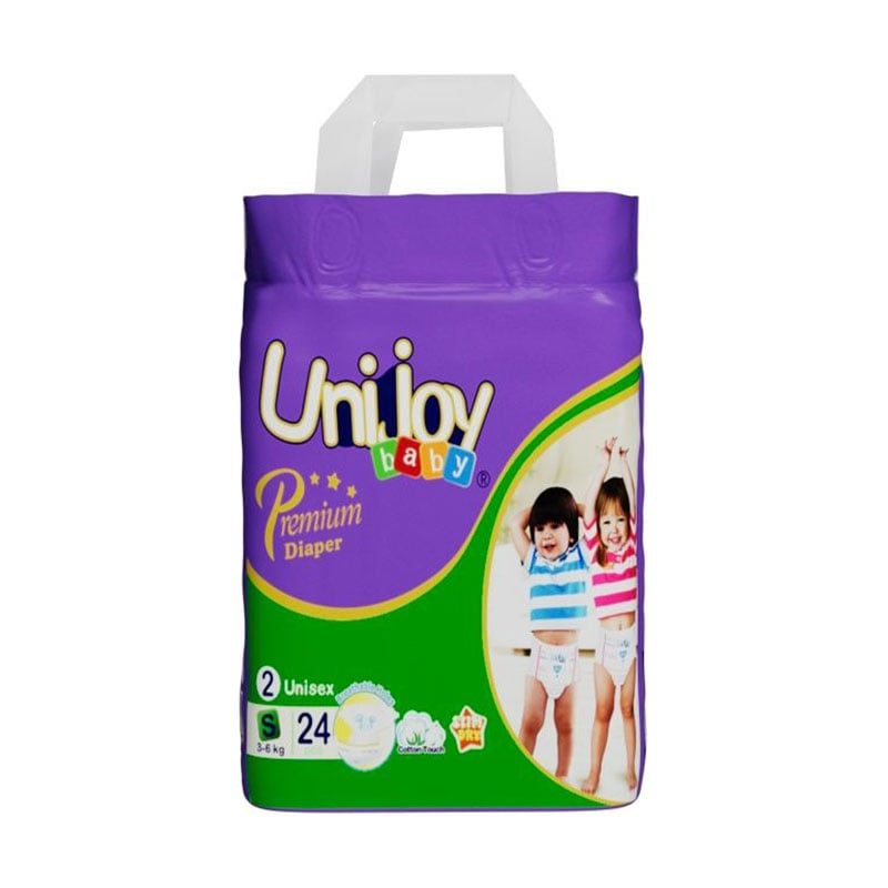 

Підгузки Unijoy Premium Diapers розмір S (3-6 кг), 24 шт