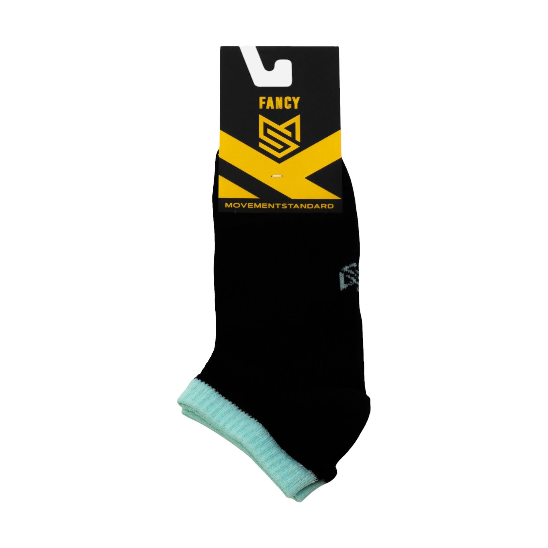 

Шкарпетки унісекс MovementStandard Fancy M0305S спортивні, ультракороткі, 49 чорно-м'ятні, розмір 38-41