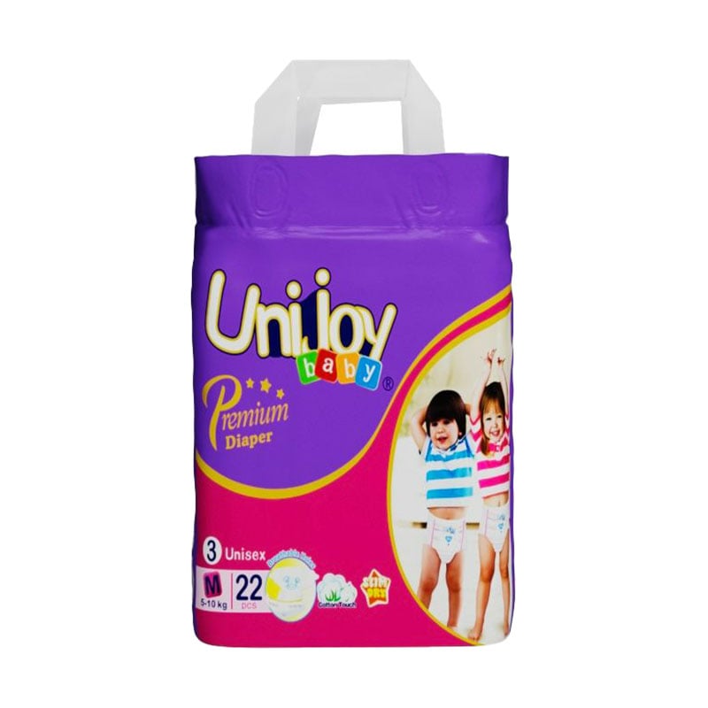 

Підгузки Unijoy Premium Diapers розмір М (5-10 кг), 22 шт