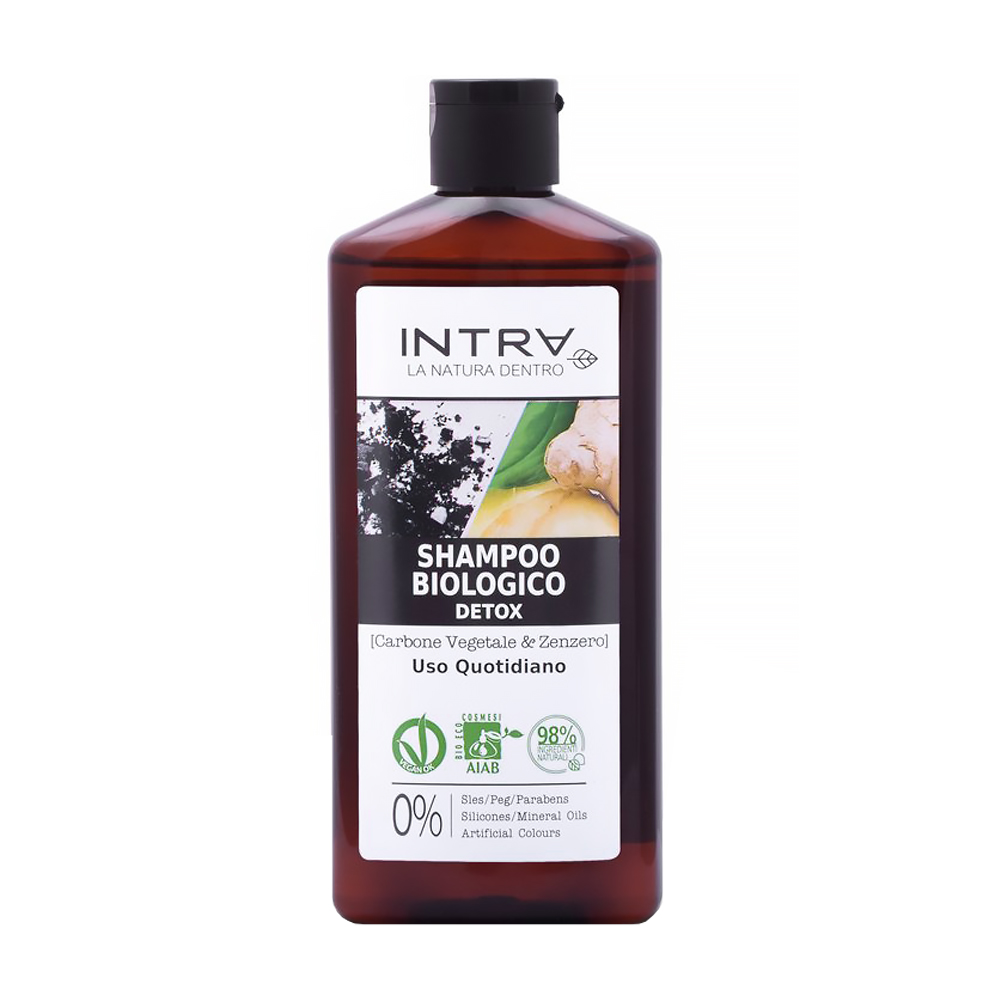 

Детокс-шампунь для волосся Intra Charcoal & Ginger Shampoo Detox, 250 мл