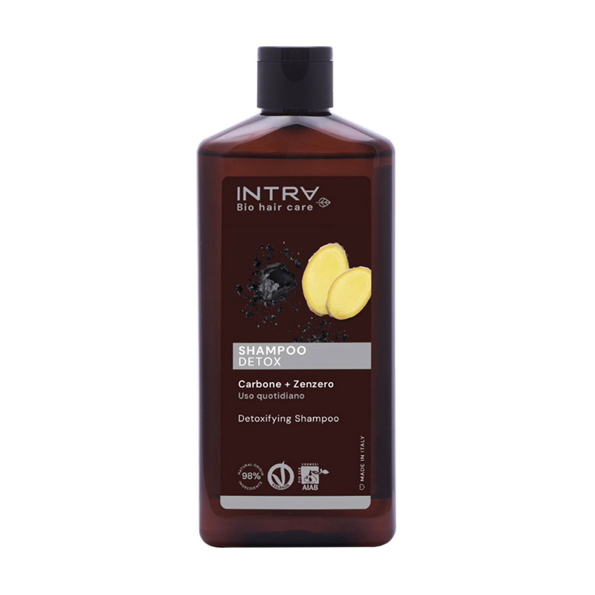 

Детокс-шампунь для волосся Intra Charcoal & Ginger Shampoo Detox, 250 мл
