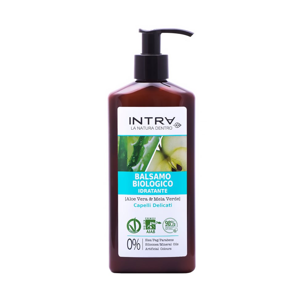 

Зволожувальний бальзам-кондиціонер для волосся Intra Aloe Vera & Green Apple Balm, 250 мл