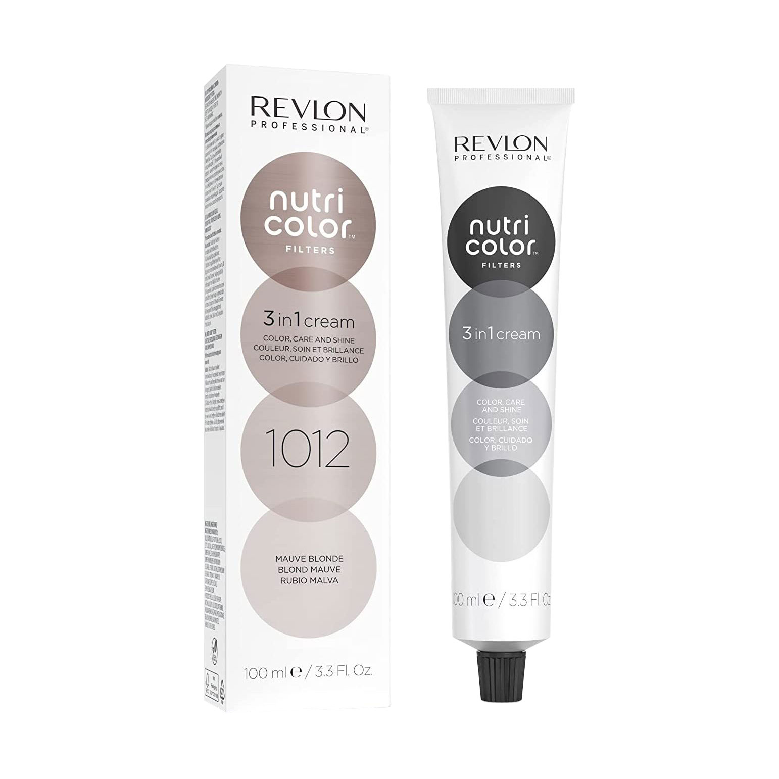 

Тонувальна маска для волосся Revlon Professional Nutri Color Filters Metal-Ice Toning 1012 Mauve Blond, 100 мл