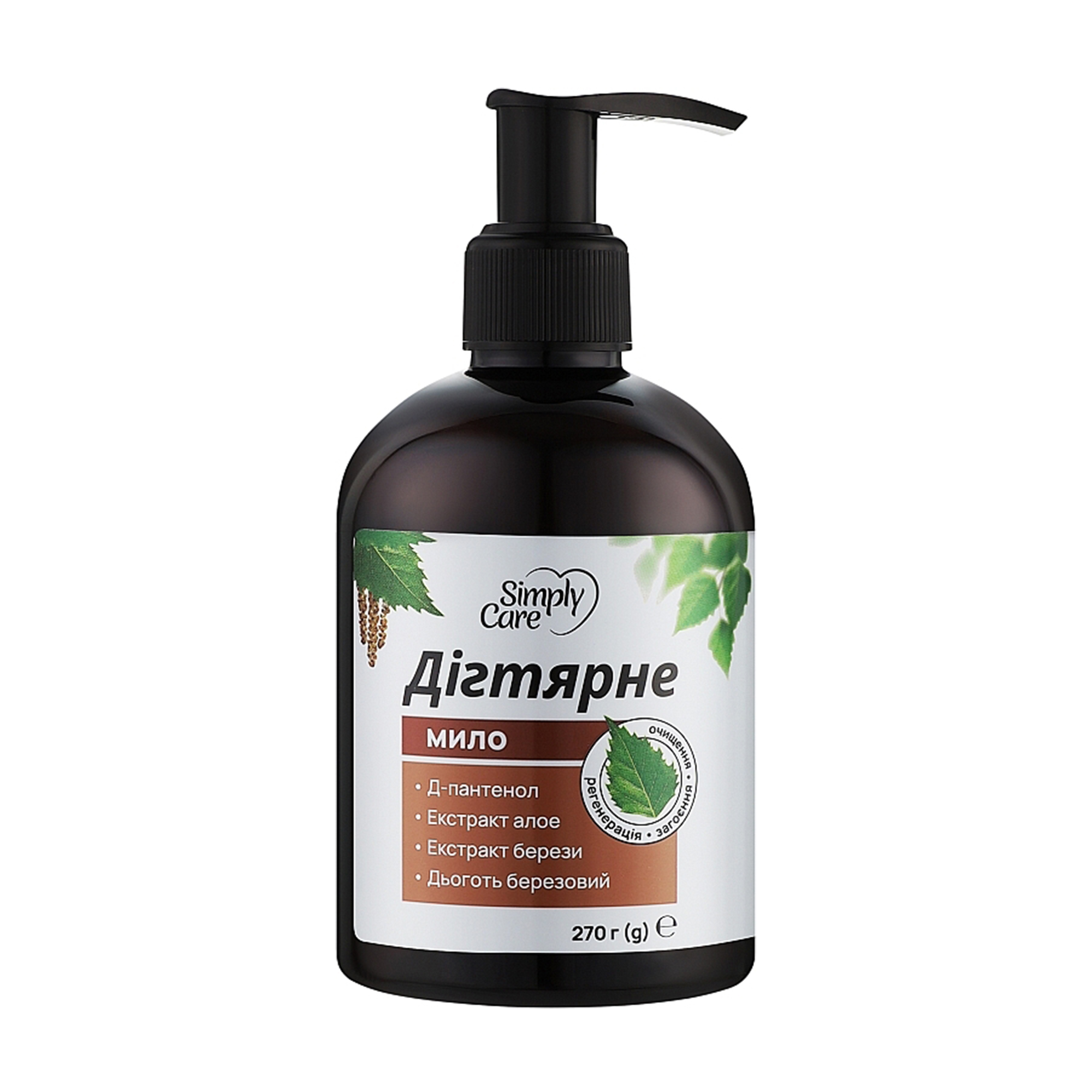 

Рідке мило Simply Care Дігтярне, 270 г