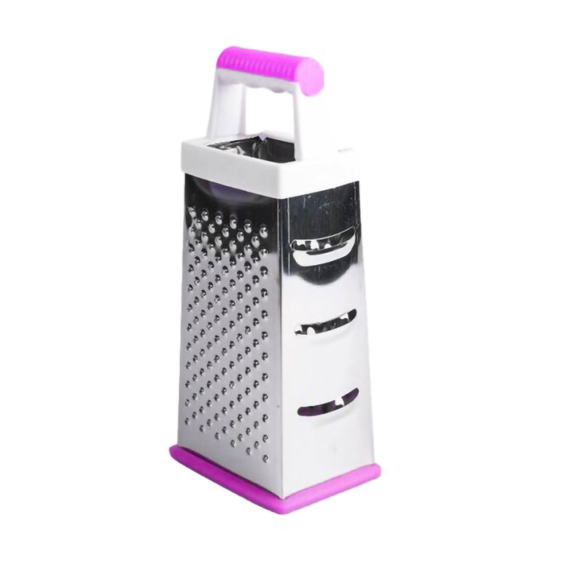 

Уцінка! Терка BRAVO CHEF 4-стороння, з пластиковою ручкою, 24.5 см (BC-5110/4)