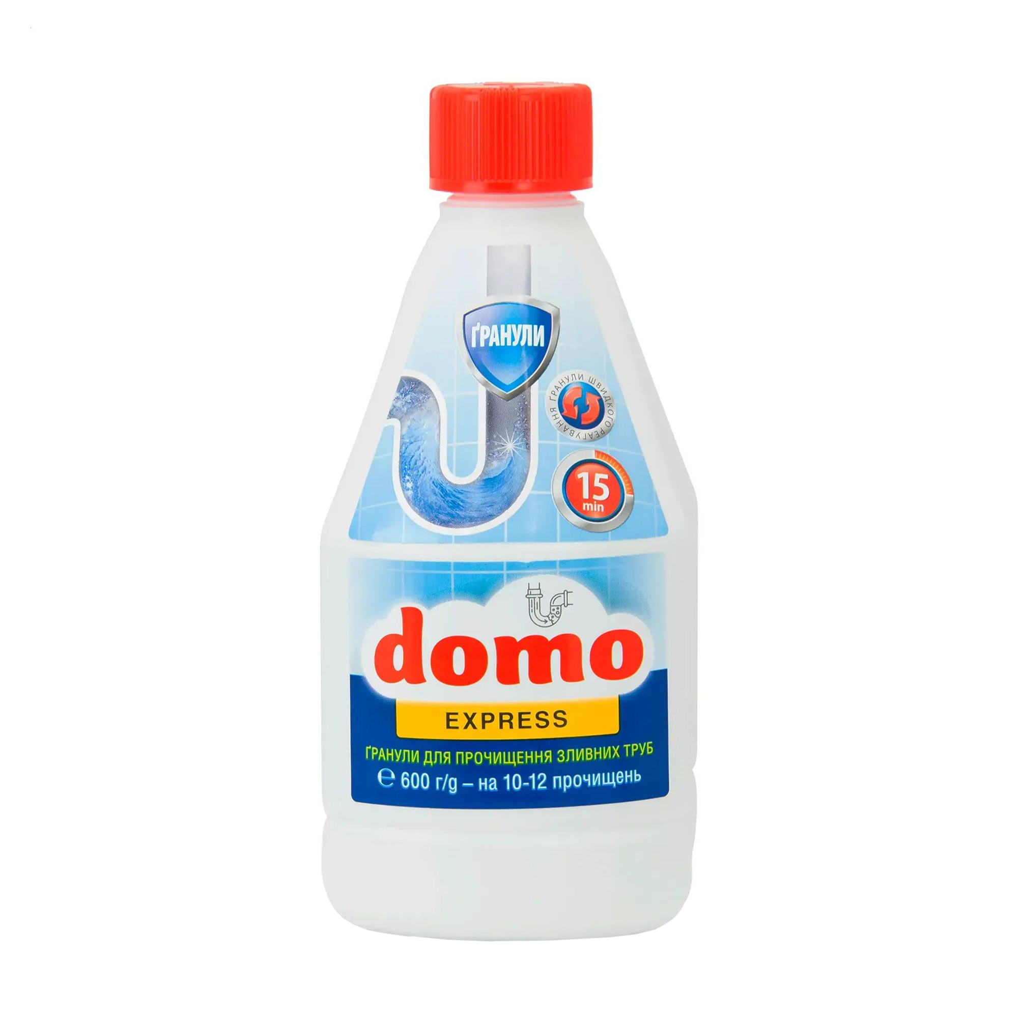 

Уцінка! Гранули для прочищення зливних труб domo Express, 600 г