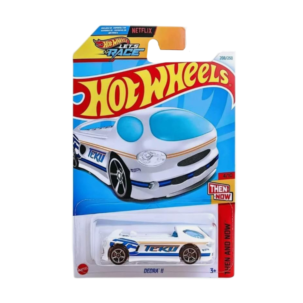 

Базовий автомобіль Hot Wheels Deora II, білий з голубим написом, від 3 років, 11*3.5*11 см (5785)