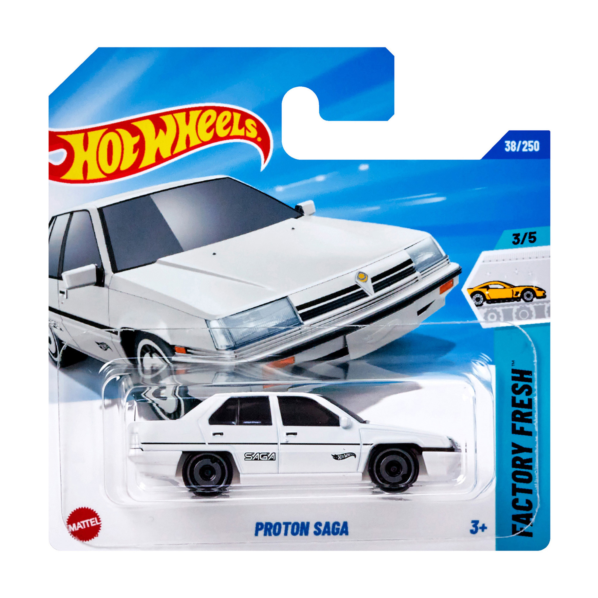 

Базовий автомобіль Hot Wheels Proton Saga, білий, від 3 років, 11*3.5*11 см (5785)