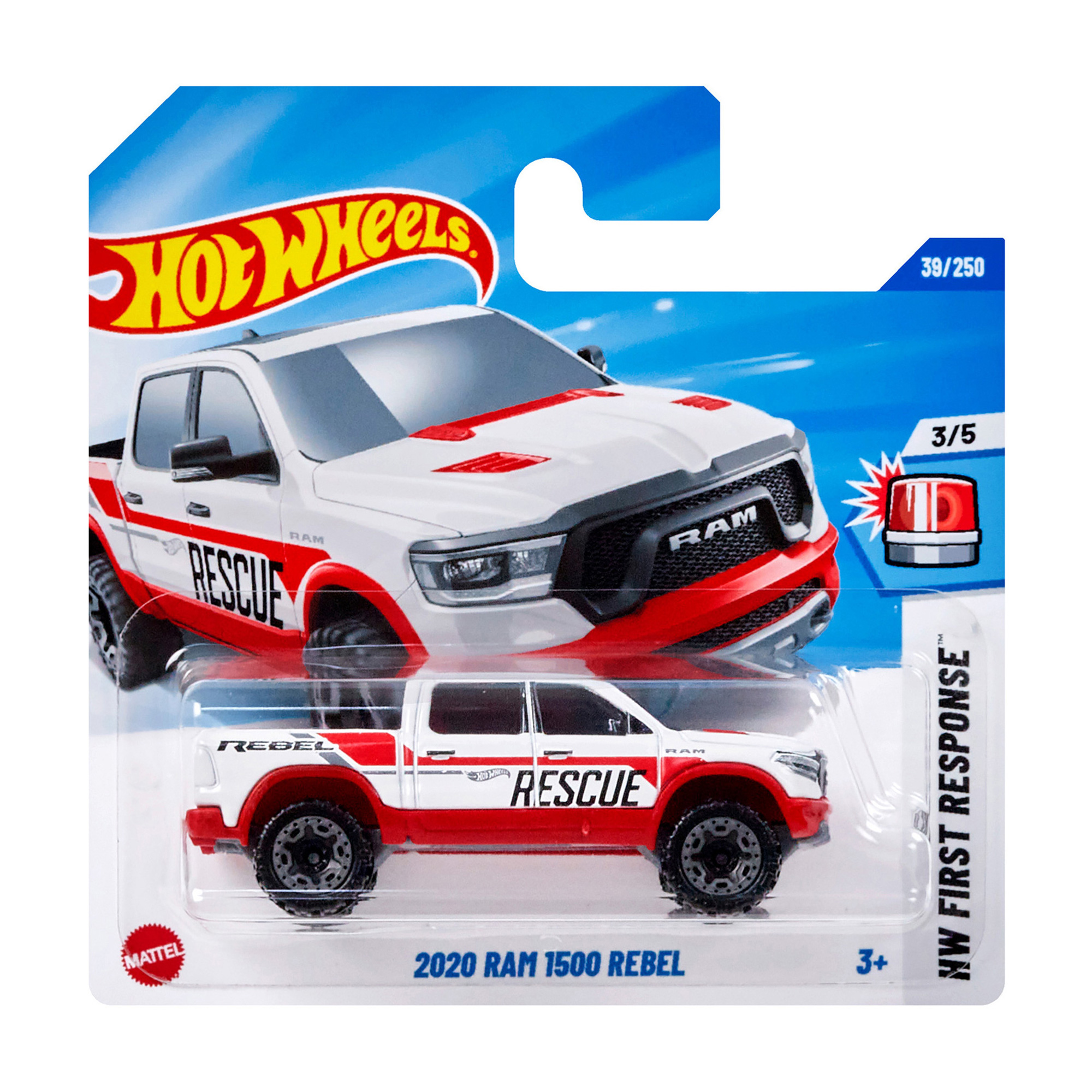 

Базовий автомобіль Hot Wheels 2020 Ram 1500 Rebel, білий з червоними вставками, від 3 років, 11*3.5*11 см (5785)