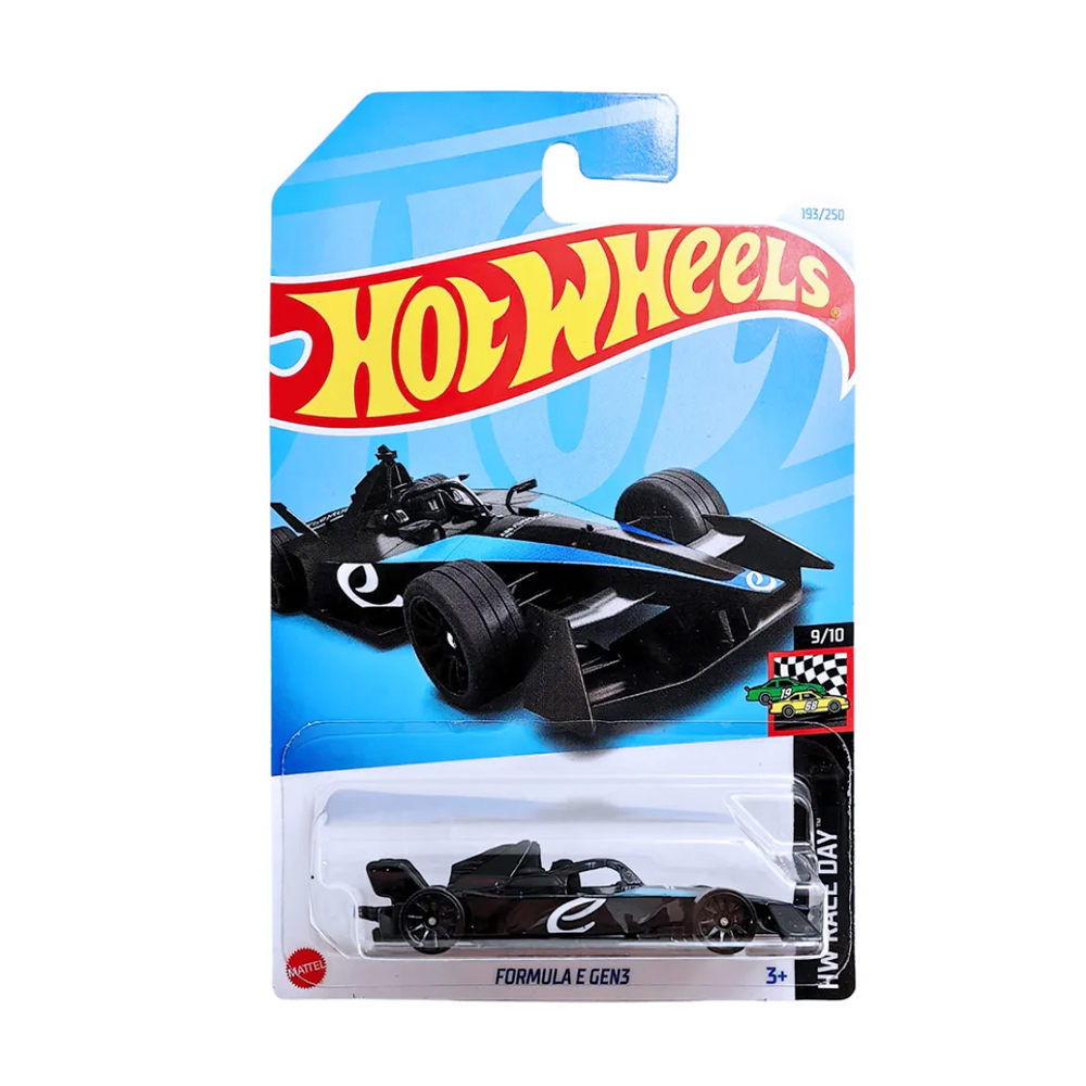 

Базовий автомобіль Hot Wheels Formula E Gen3, чорний з синьою смугою, від 3 років, 11*3.5*11 см (5785)