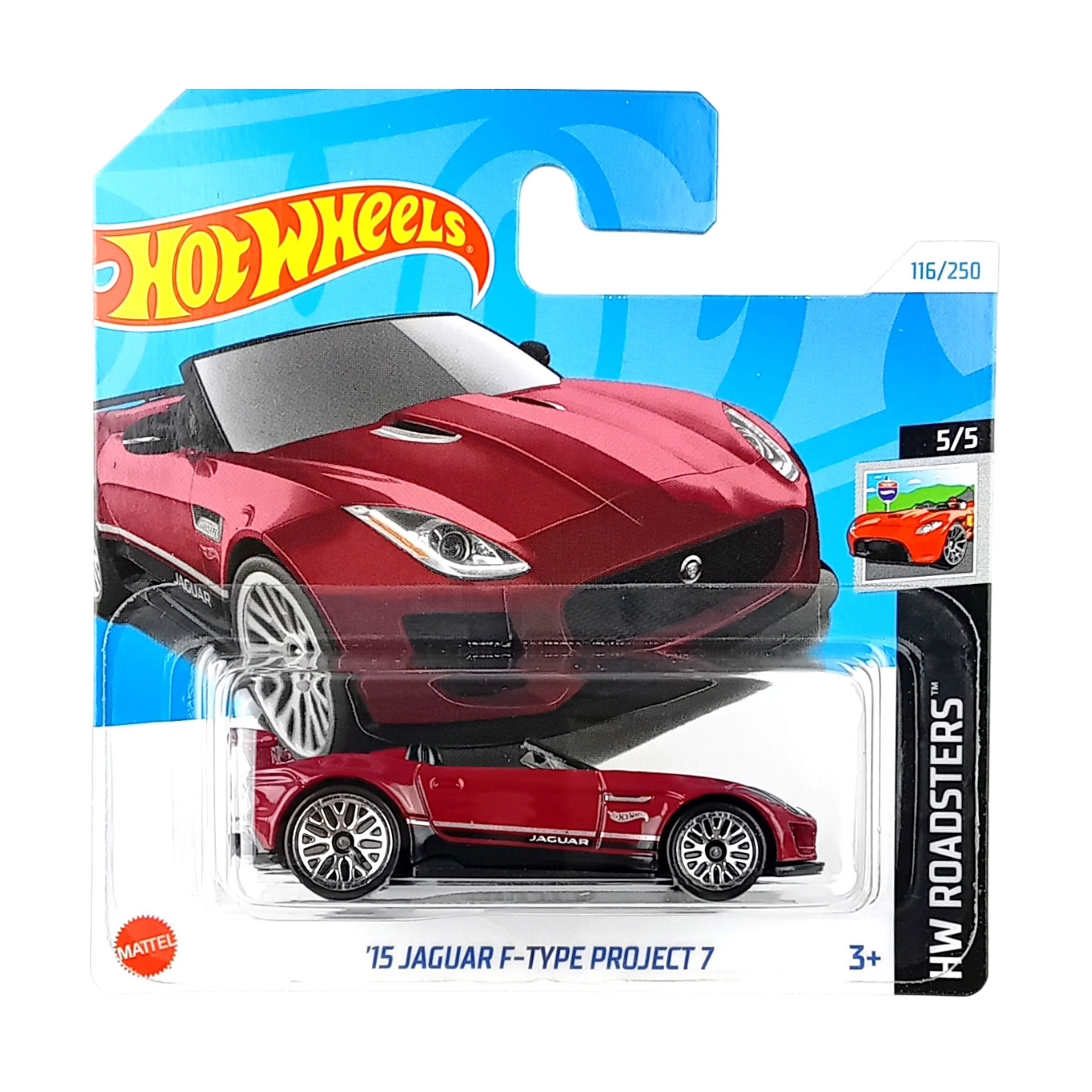 

Базовий автомобіль Hot Wheels 75 Jaguar F-Type Project, вишневий, від 3 років, 11*3.5*11 см (5785)