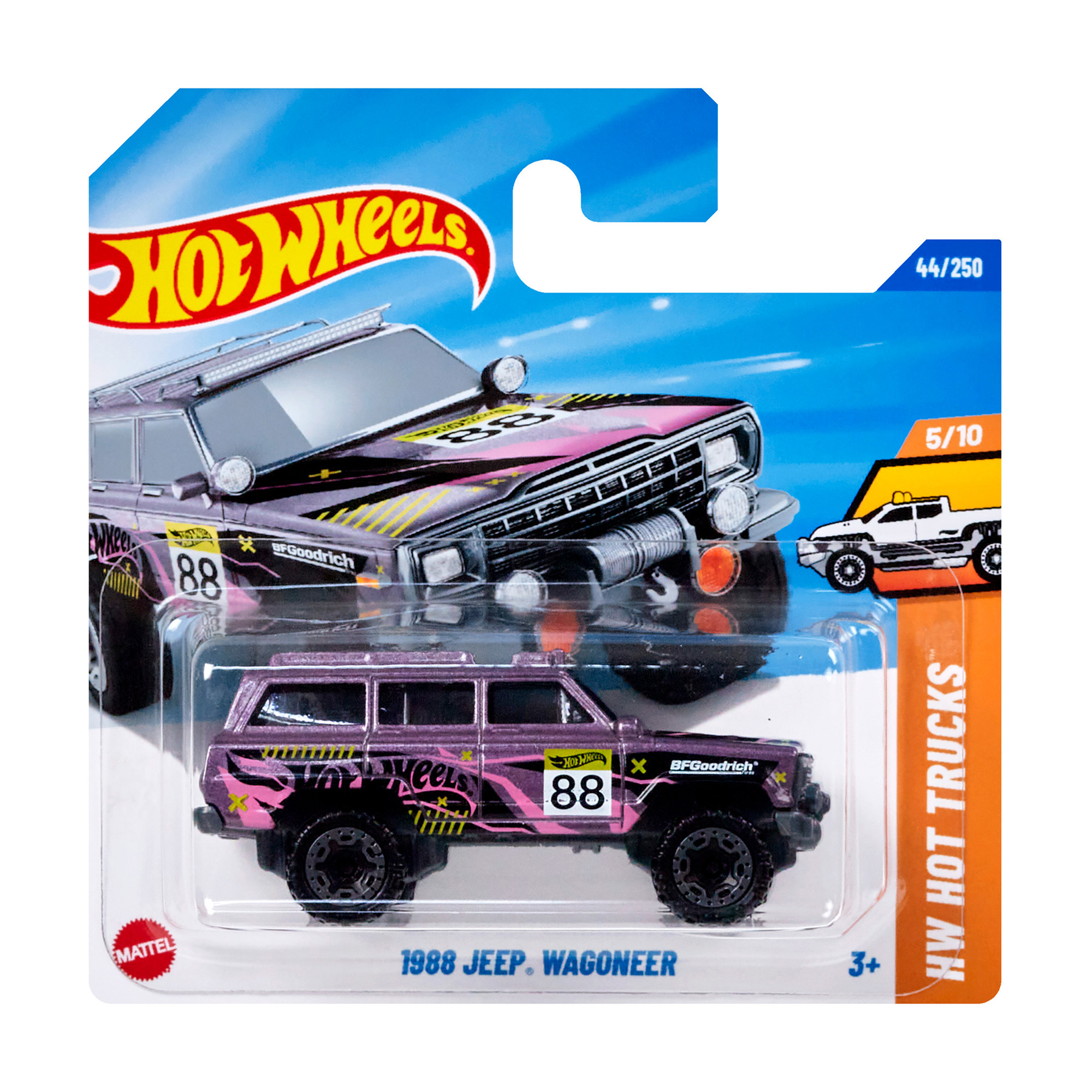 

Базовий автомобіль Hot Wheels 1988 Jeep Wagoneer, фіолетово-перламутровий, від 3 років, 11*3.5*11 см (5785)