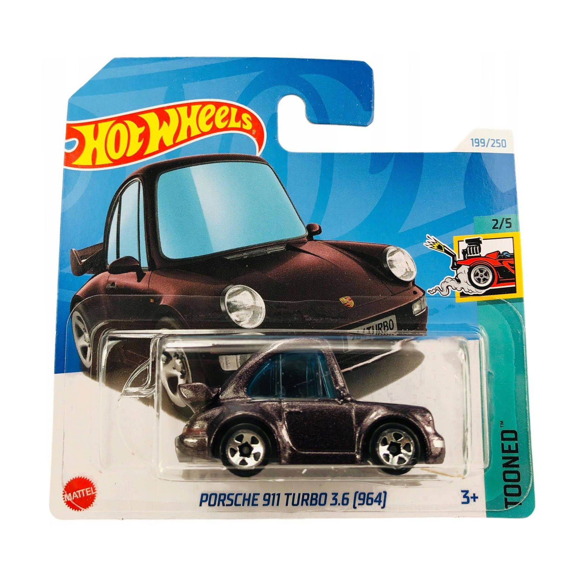 

Базовий автомобіль Hot Wheels Porsche 911 Turbo 3.6 (964), шоколадний перламутровий, від 3 років, 11*3.5*11 см (5785)