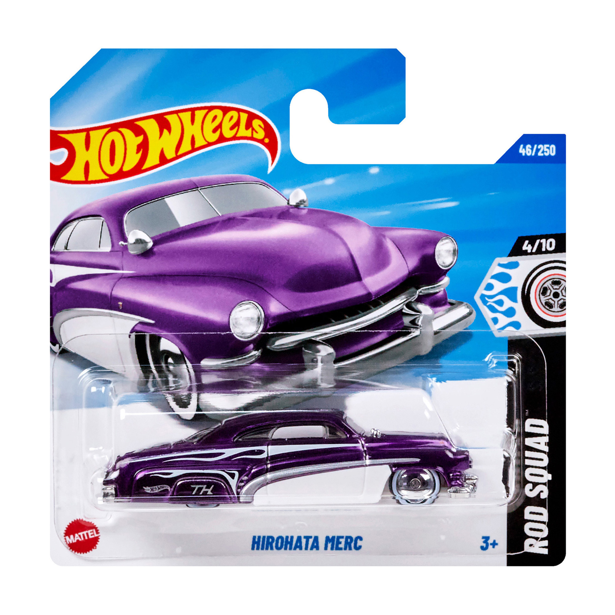 

Базовий автомобіль Hot Wheels Hirohata Mers, фіолетово-білий, від 3 років, 11*3.5*11 см (5785)