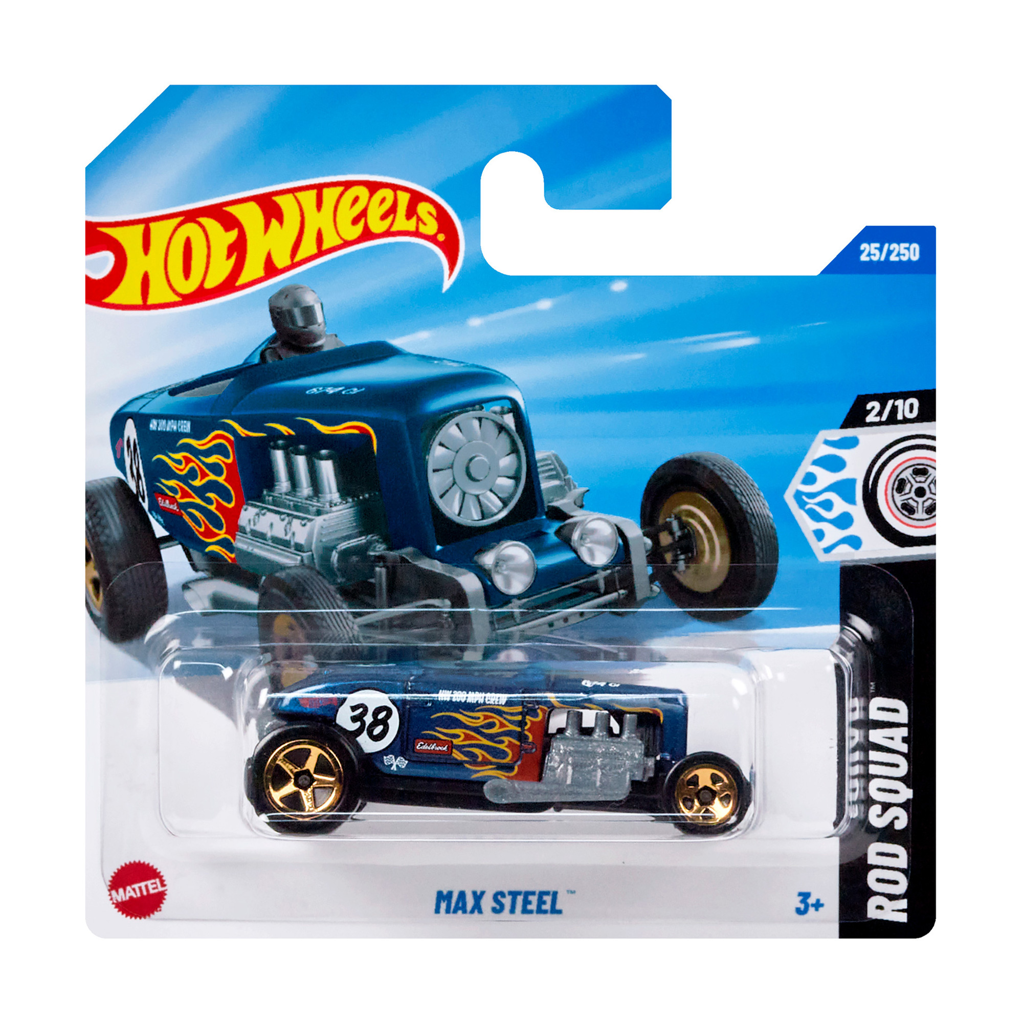 

Базовий автомобіль Hot Wheels Max Steel, синій, з помаранчево-жовтим малюнком, від 3 років, 11*3.5*11 см (5785)