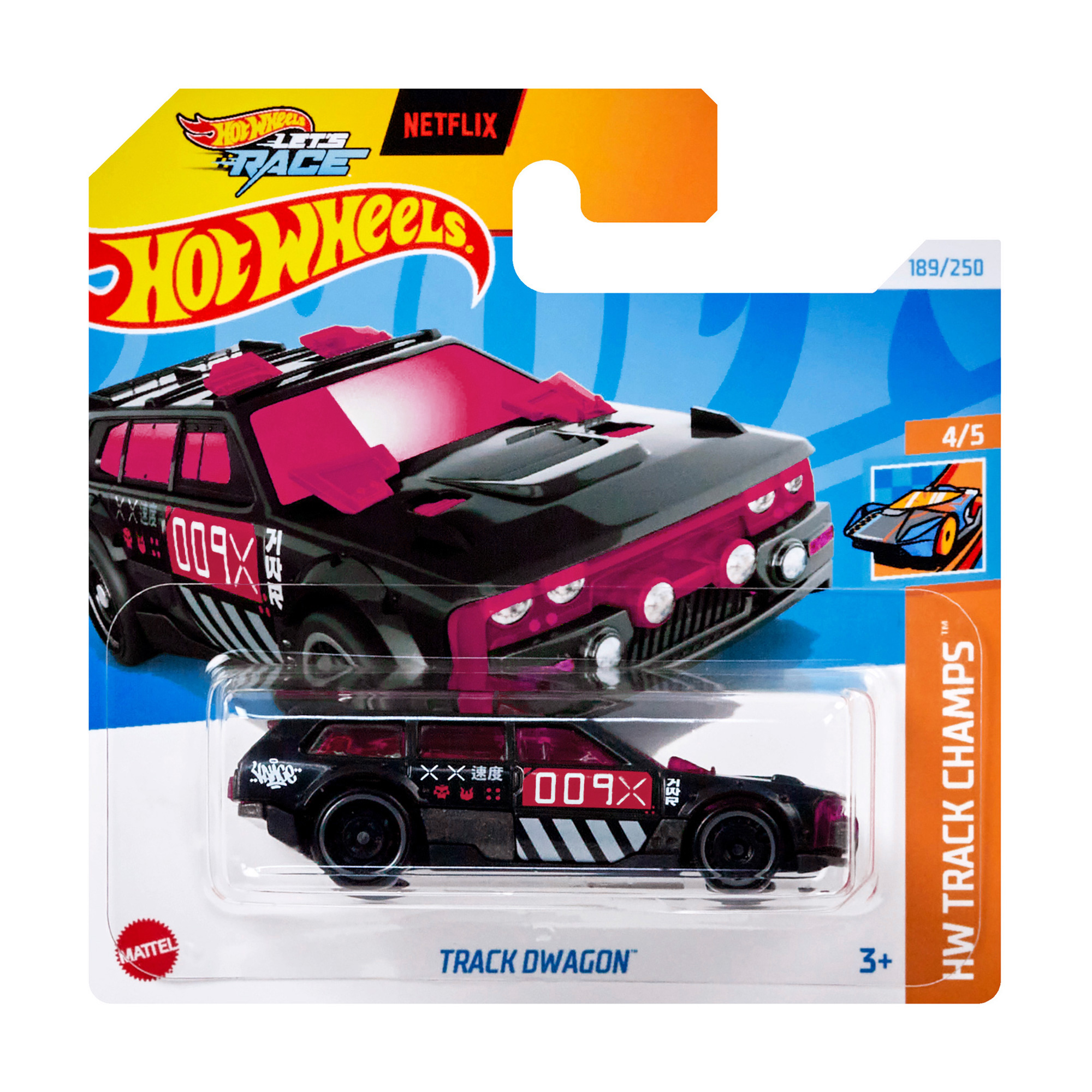 

Базовий автомобіль Hot Wheels Track Dwagon, чорний, з рожевим, від 3 років, 11*3.5*11 см (5785)