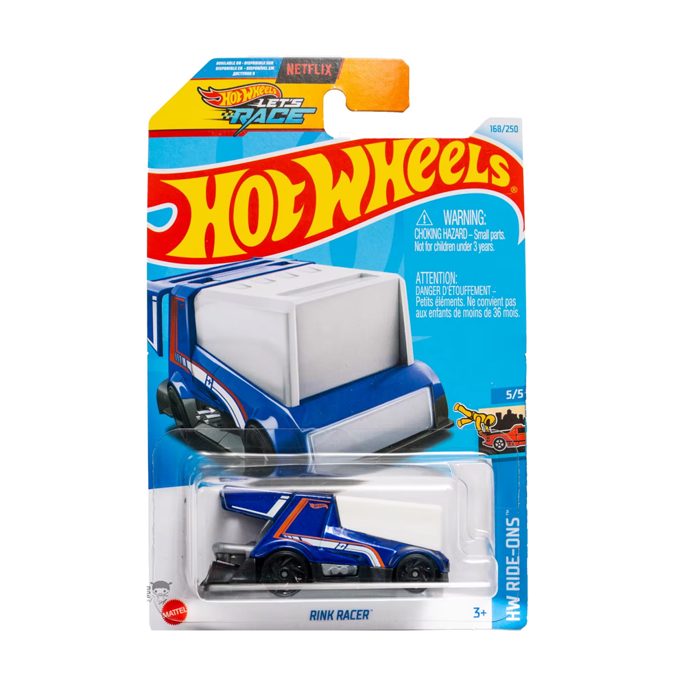 

Уцінка! Базовий автомобіль Hot Wheels Rink Racer, синьо-білий, від 3 років, 11*3.5*11 см (5785)