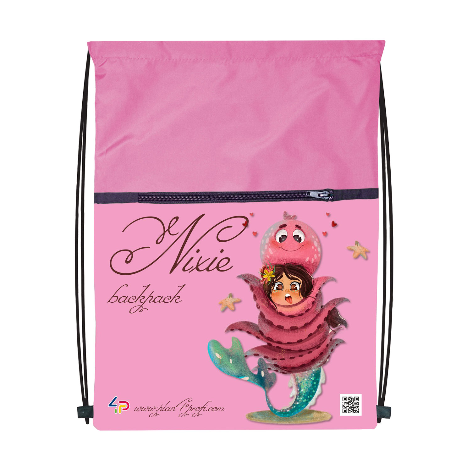 

Дитячий рюкзак для змінного одягу та взуття Profiplan Nixie Octopus, 43*33 см (46167)