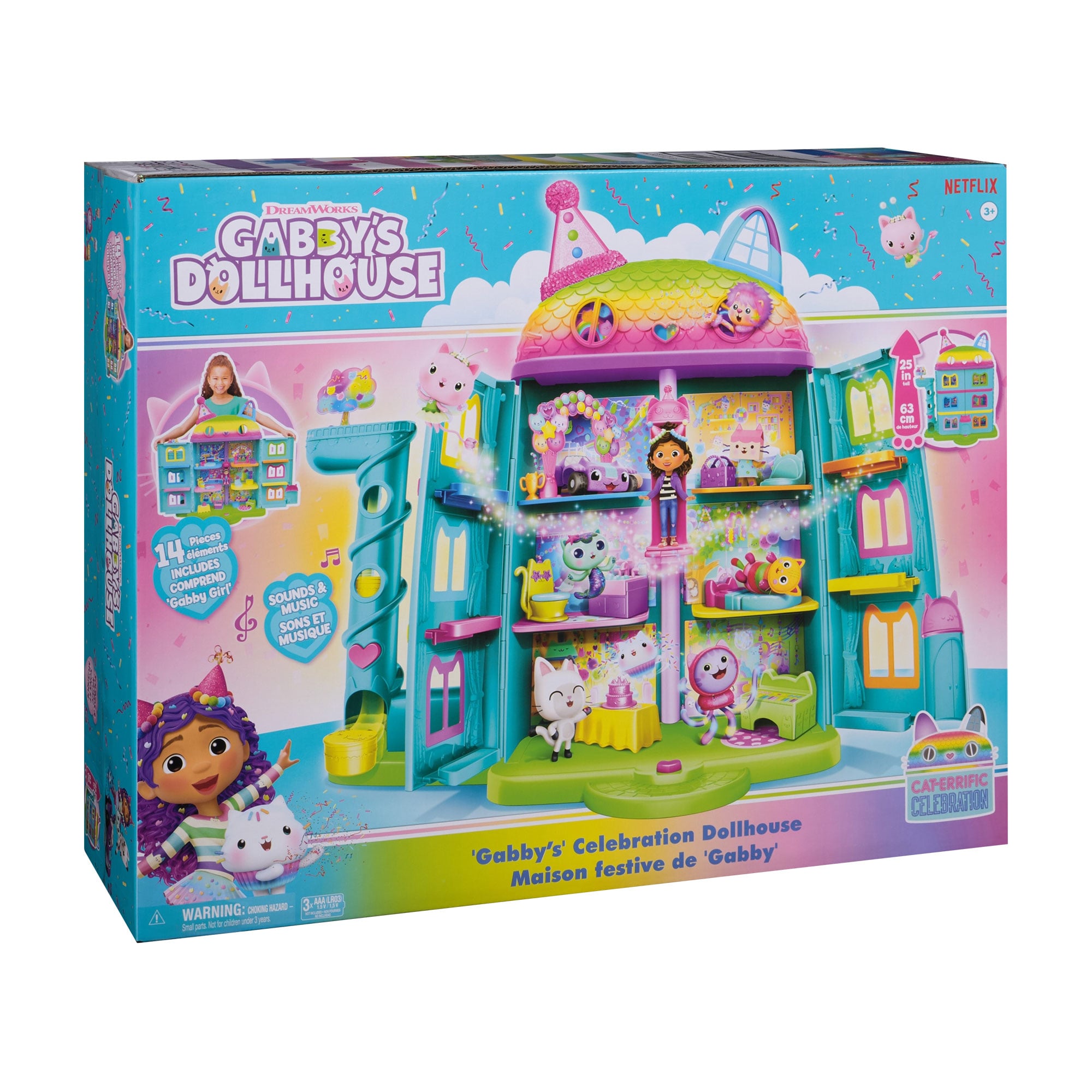 

Уцінка! Ігровий набір Spin Master Gabby's Dollhouse Ляльковий будиночок Габбі: Святковий ляльковий будиночок Габбі, від 3 років (SM36200/6070742)