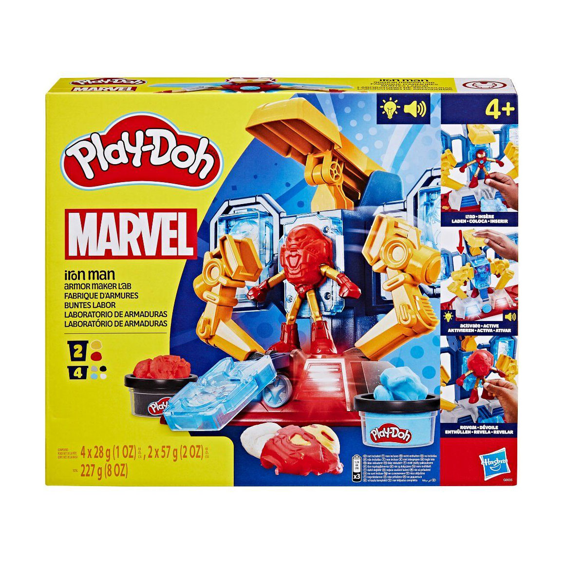 

Набір для ліплення Play-Doh Marvel Iron Man Залізна людина, від 4 років, 11 деталей (G0035)