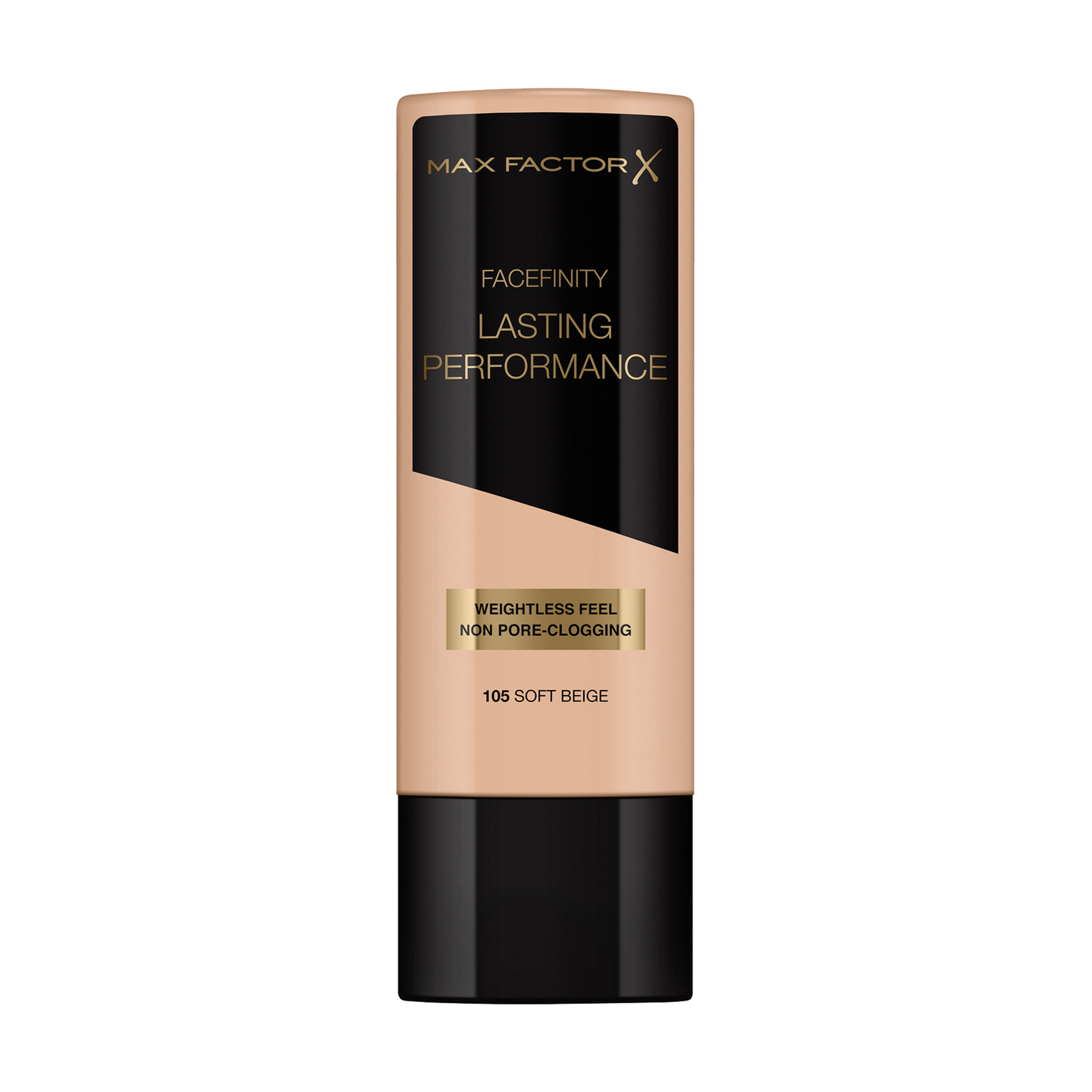 Акція на Тональна основа Max Factor Facefinity Lasting Performance Foundation 105 Soft Beige, 35 мл від Eva