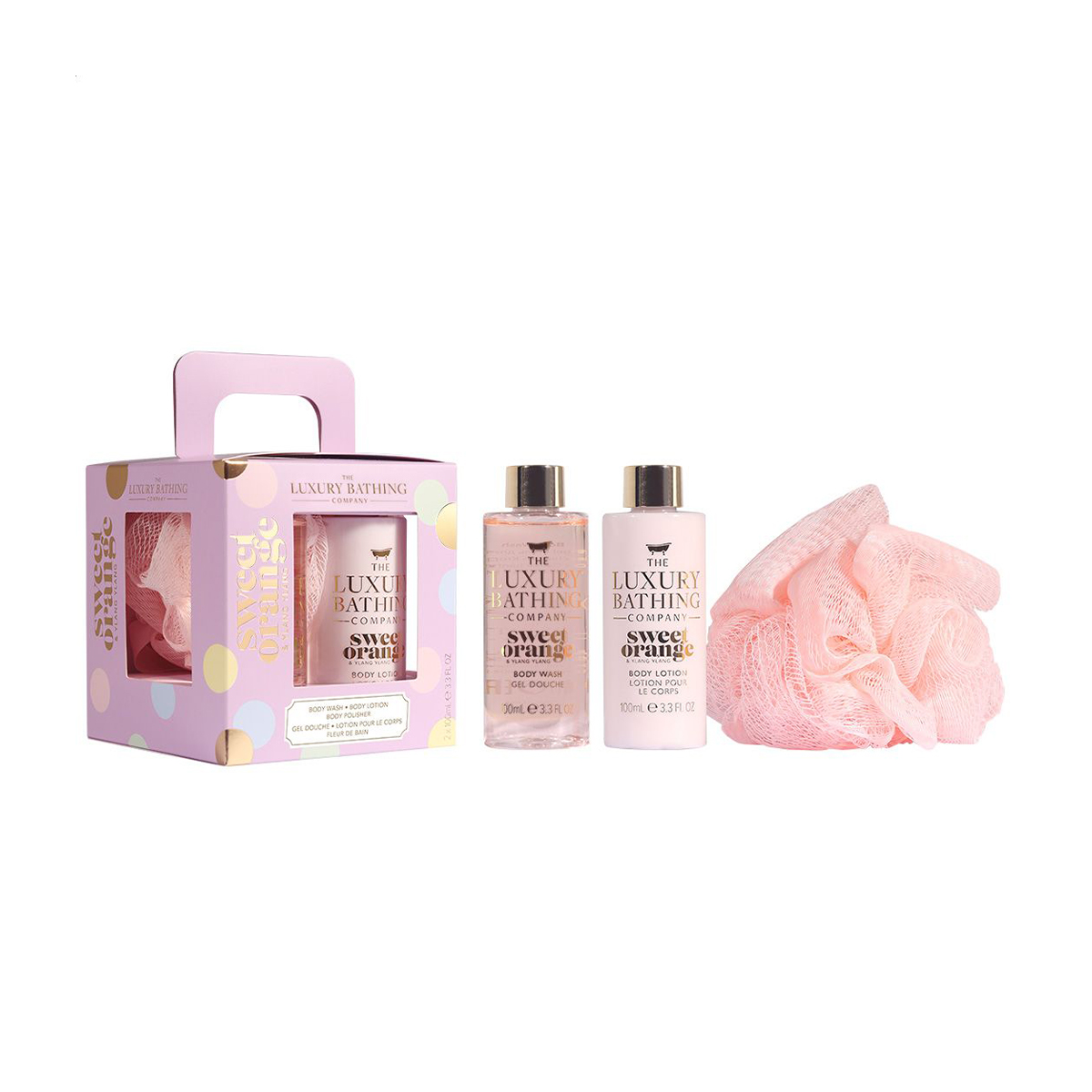 

Набір Grace Cole The Luxury Bathing Sweet Orange & Ylang Ylang (гель для душу, 100 мл + лосьйон для тіла, 100 мл + мочалка, 1 шт)