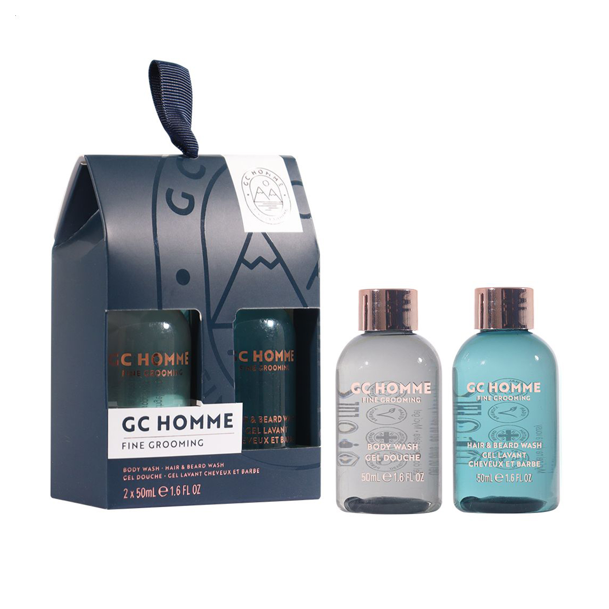 

Чоловічий набір Grace Cole CG Homme Fine Grooming (гель для душу, 50 мл + гель для волосся та бороди, 50 мл)