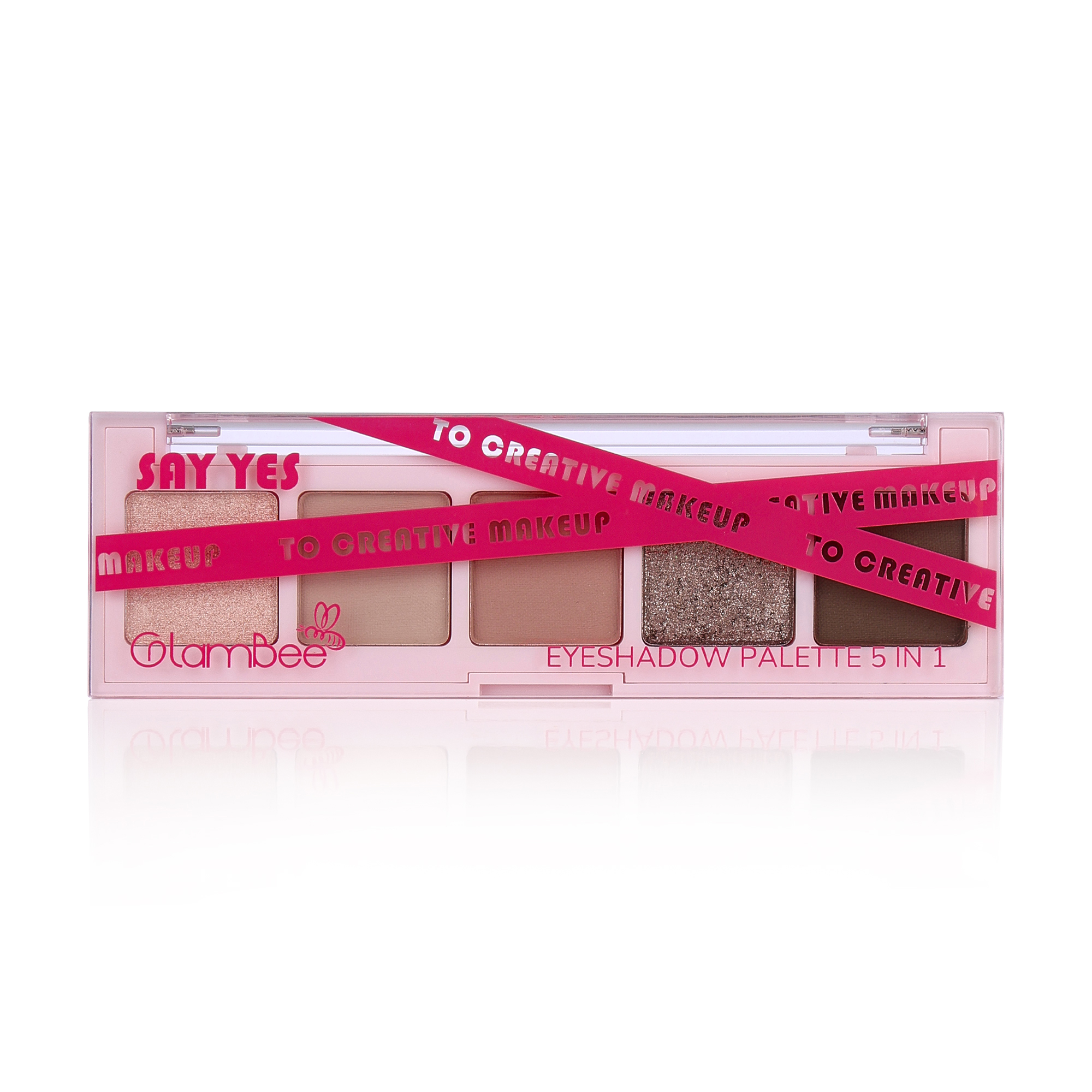

Палетка тіней для повік 5 в 1 GlamBee Say Yes to Creative Make Up тон 02, 3 г