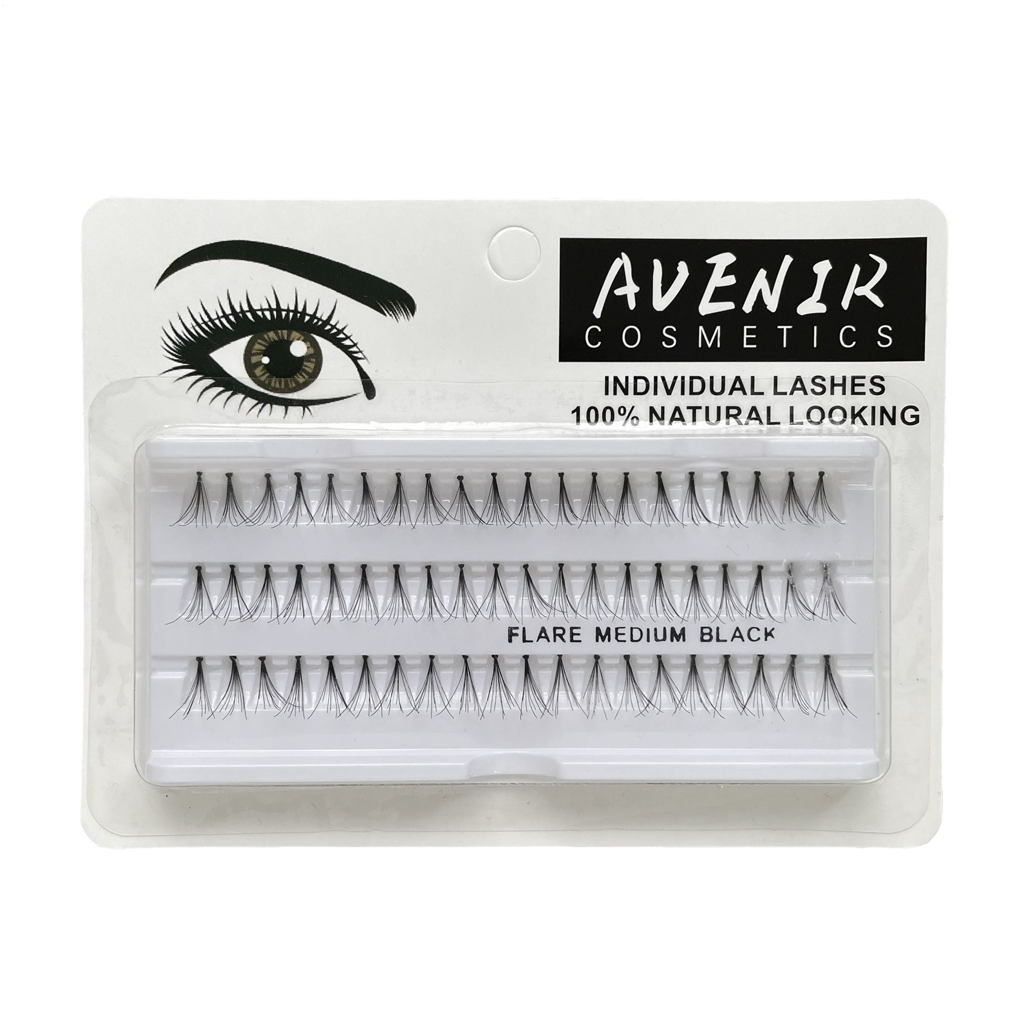 

Накладні вії пучкові Avenir Cosmetics, 10 мм
