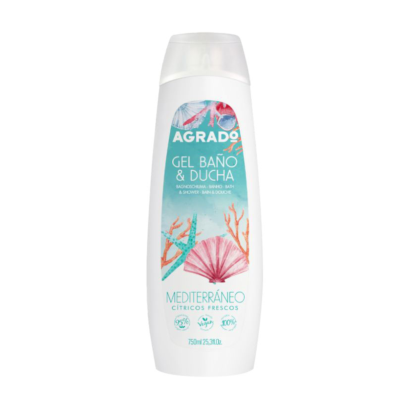

Гель для ванни та душу Agrado Bath & Shower Gel Mediterranean, 750 мл