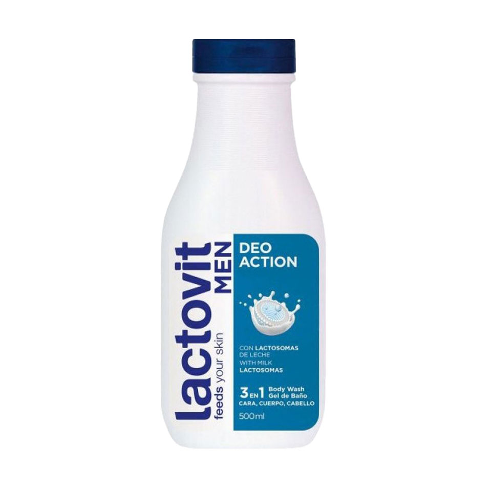 

Чоловічий гель для душу Lactovit Men Shower Gel Deoaction для нормальної та сухої шкіри, 500 мл