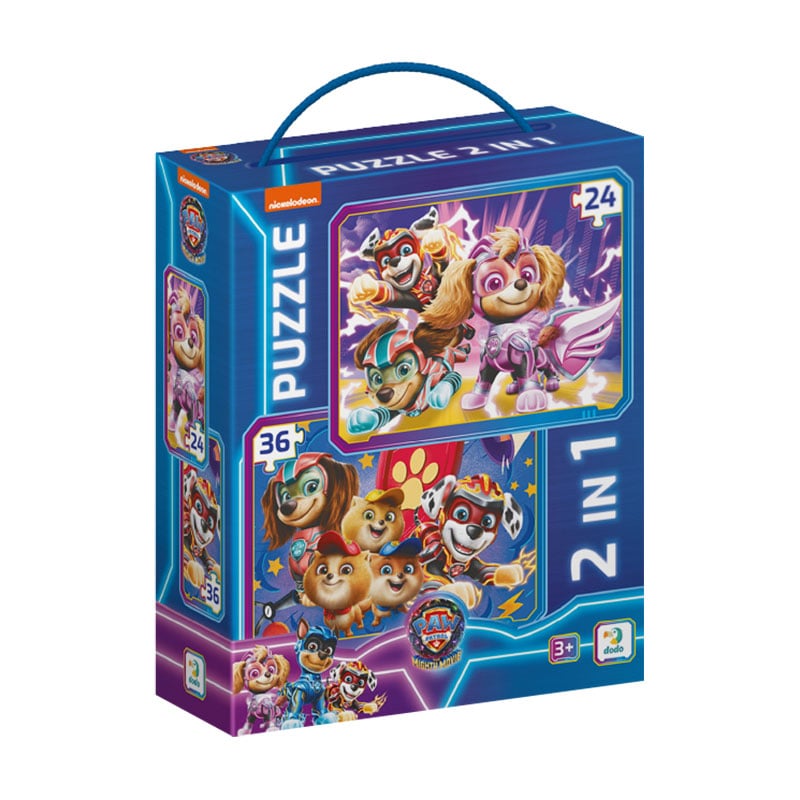 

Пазли 2 в 1 DoDo Paw Patrol Зберігаємо світ у безпеці, від 3 років, 27*20 см (200573)