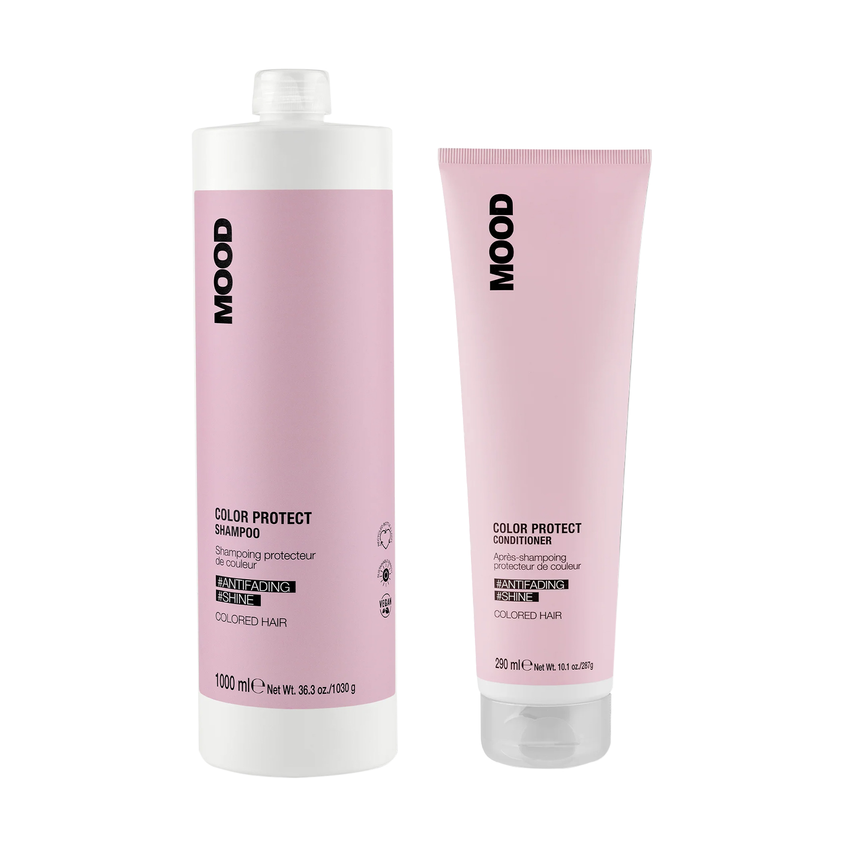 

Уцінка! Набір Mood Color Protect для фарбованого волосся (шампунь, 1 л + кондиціонер, 290 мл)